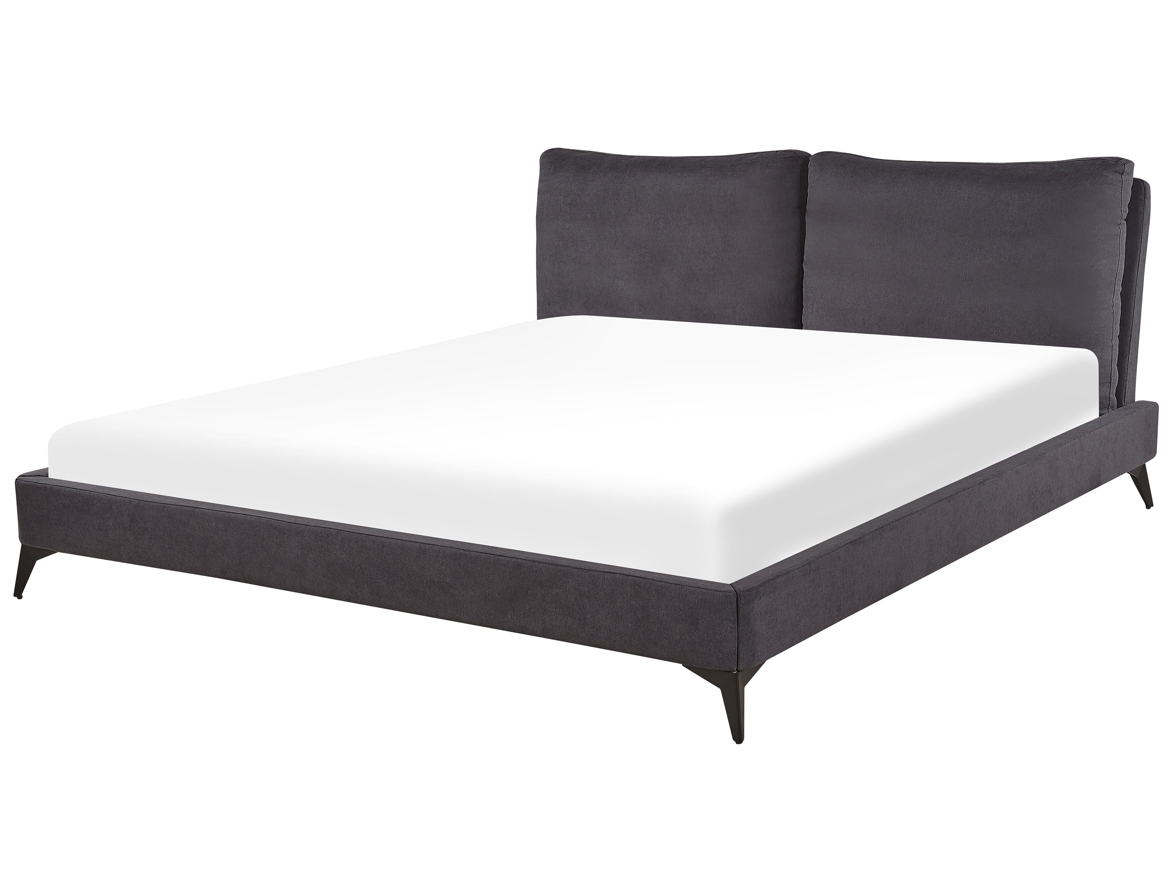 Bed Velvet MELLE 180 x 200 cm (EU Super King) Dark Grey