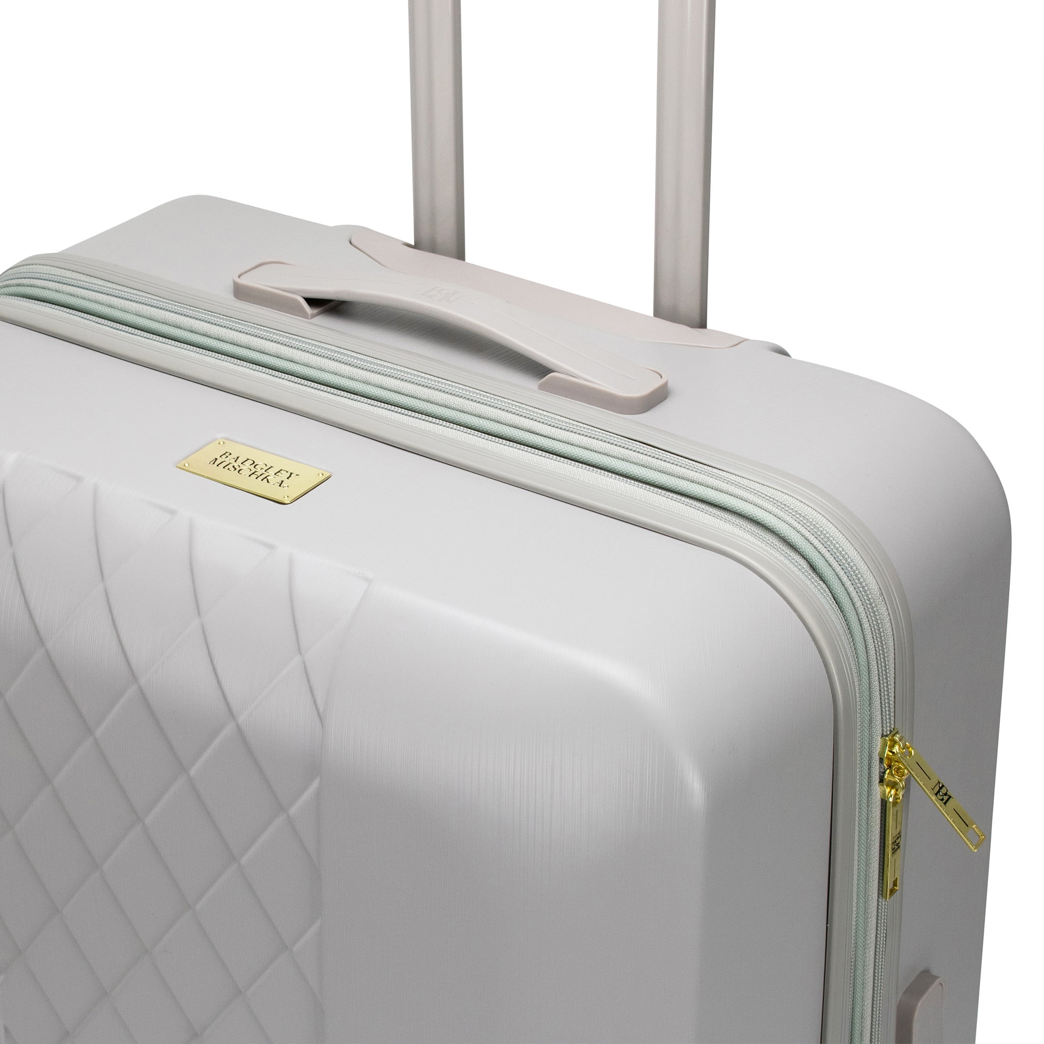 BADGLEY MISCHKA Diamond 3 Piece Expandable Luggage Set (Black) - Image 16