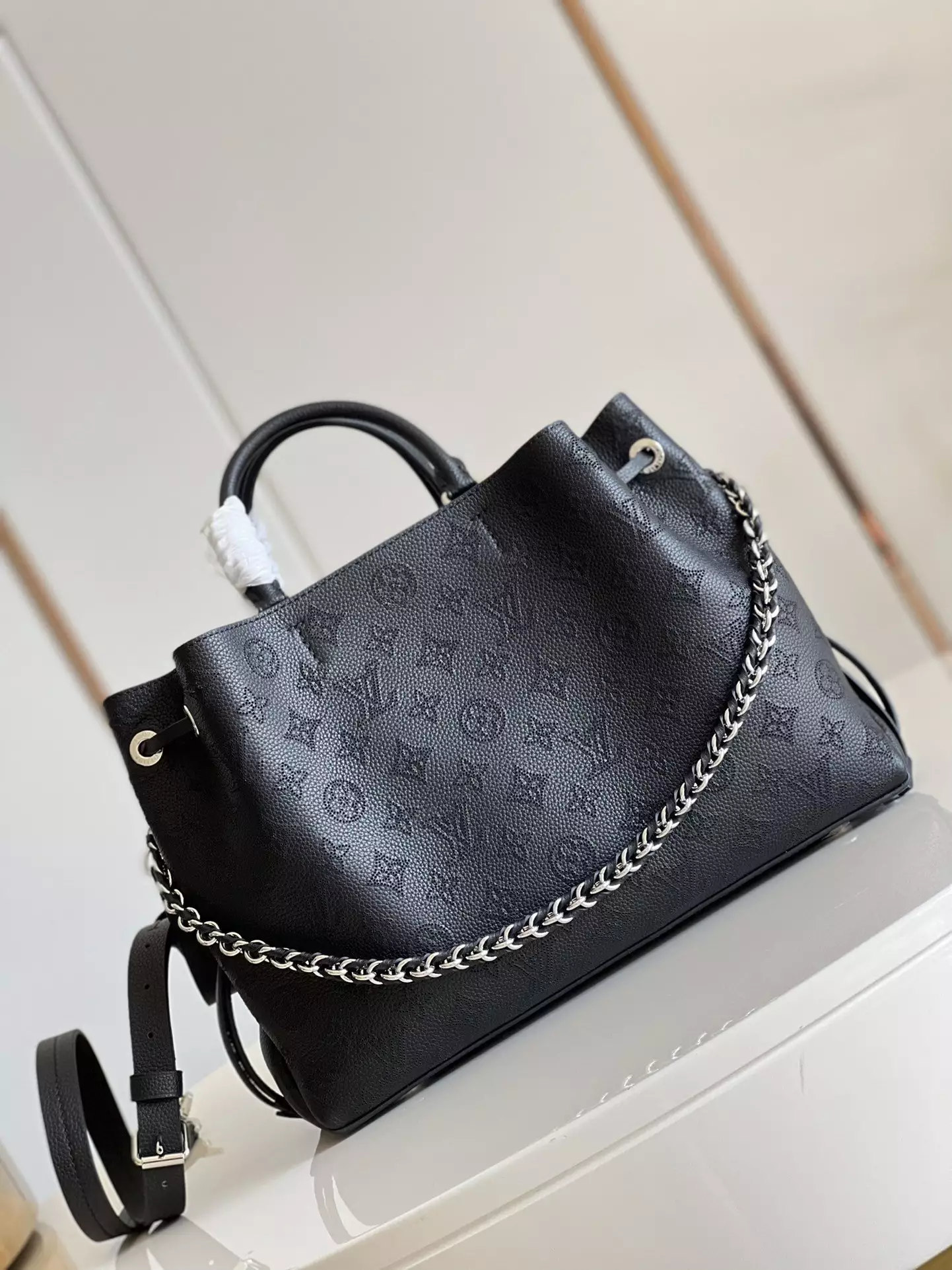 Bella Tote Black Mahina Calfskin1:1High-quality replica