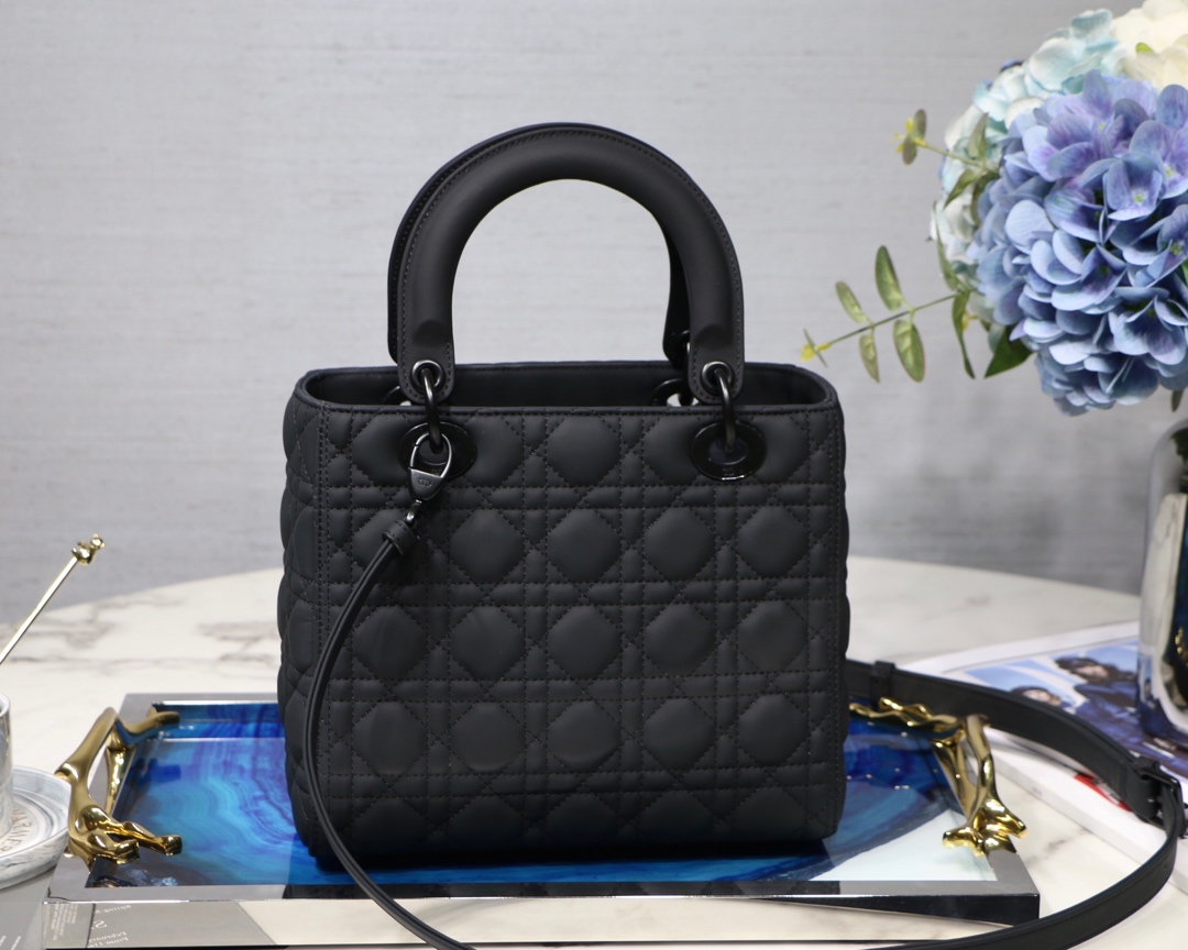 Medium Lady Bag  Black/White/Beige/Grey For Women 9.5in/24cm M0565ONGE_M9001:1High-quality replica