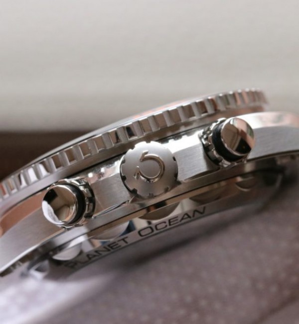Replica Omega OMF Planet Ocean Master Chronometer Black/Orange Bezel Black Dial SS Bracelet A9900 - Top club
