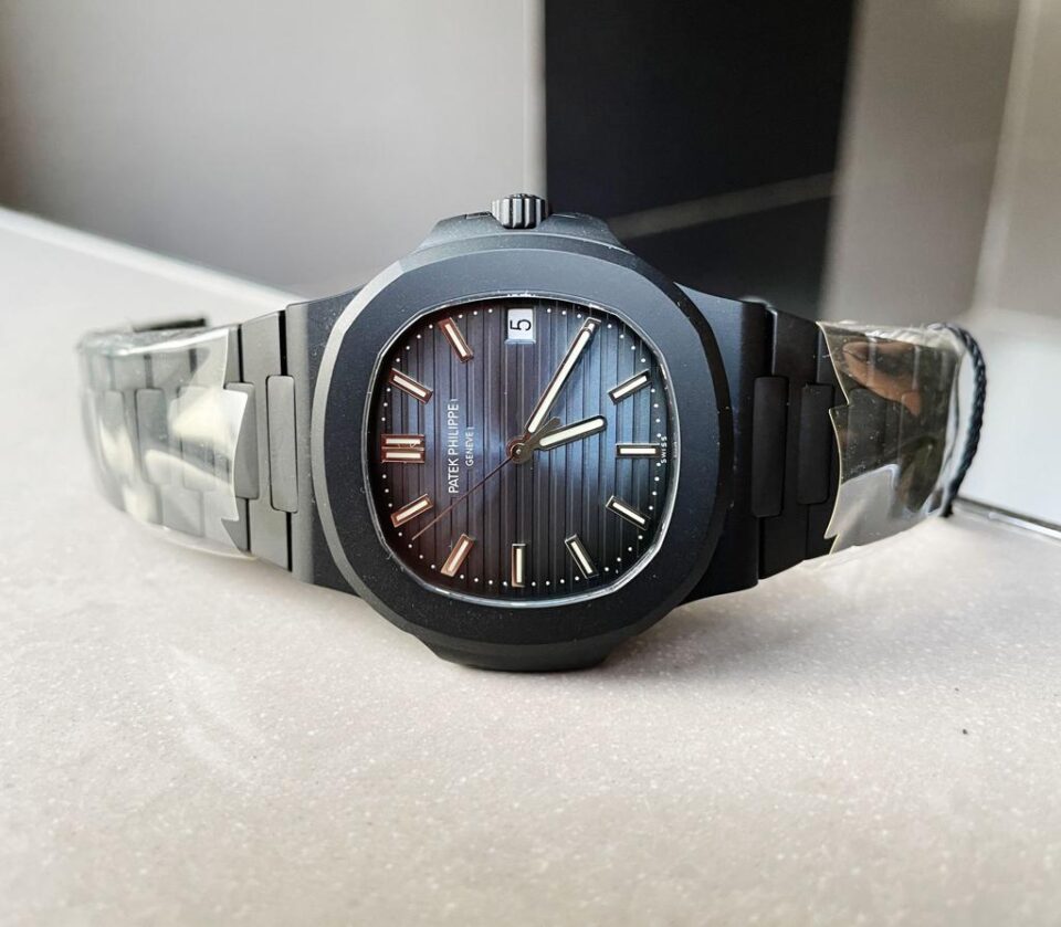 Replica PATEK PHILIPPE Nautilus 5711 ppf 1:1 Best Edition Black Dial on Black Bracelet A324 V2 - Top club