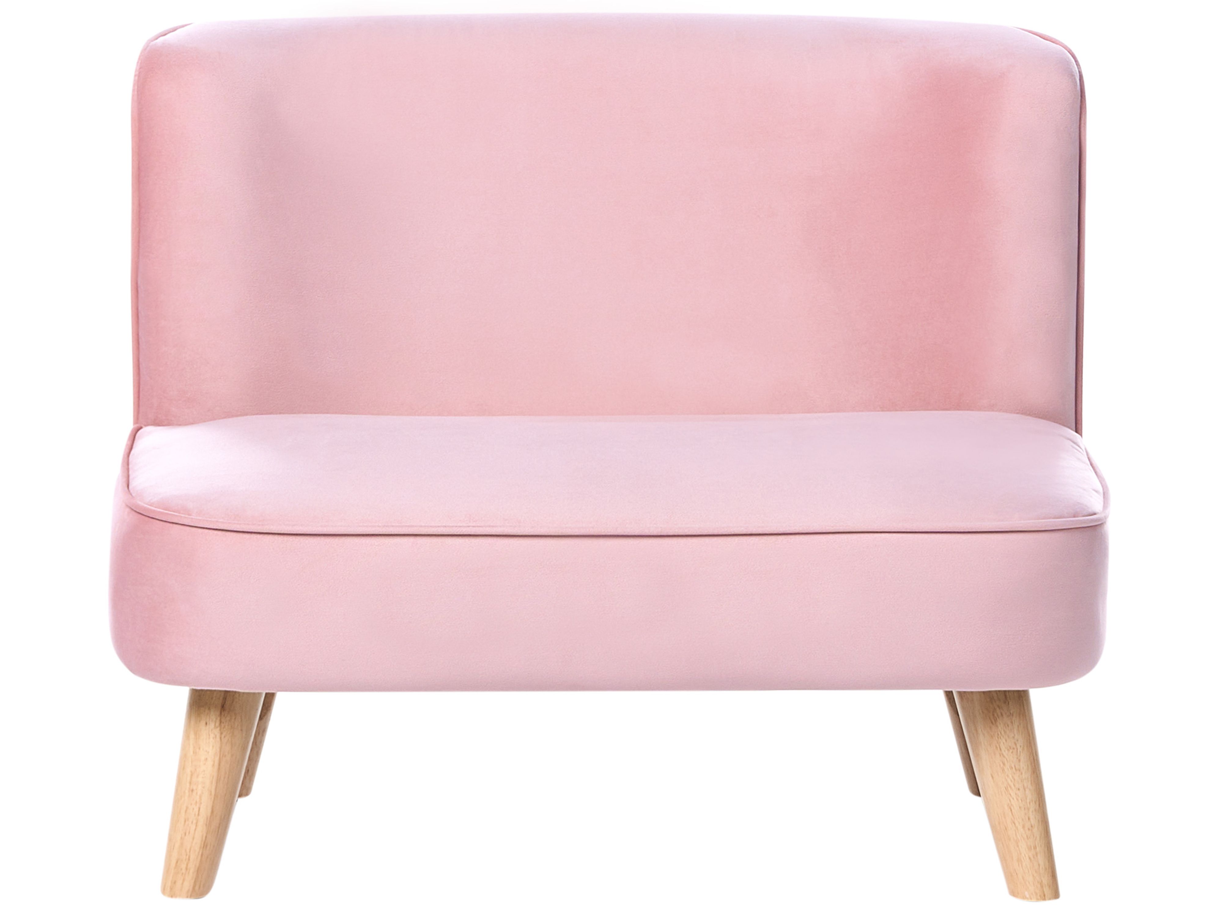 Kids Sofa RISBY Velvet Pink
