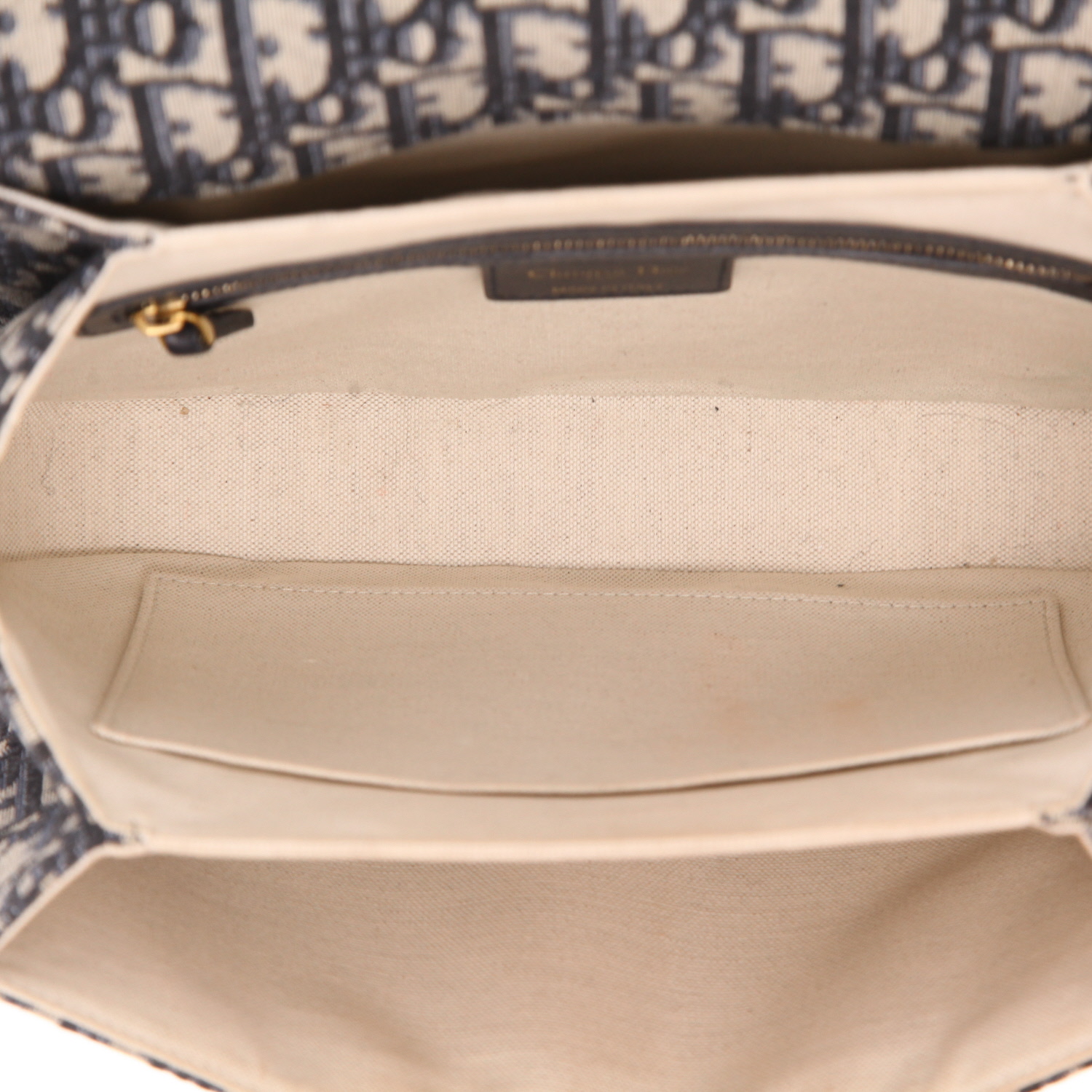 Dior shoulder bag in navy blue monogram canvas Oblique and navy blue leather1:1High-quality replica