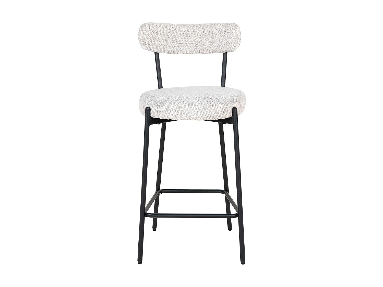Tabouret Haut Badalona, Blanc, 46x39x90 cm, Kendra Home
