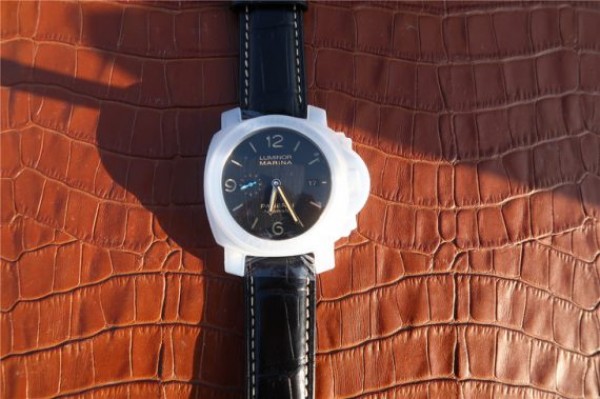 Replica Panerai PAM1312 XF Black Dial Black Leather Strap P9010 - Top club