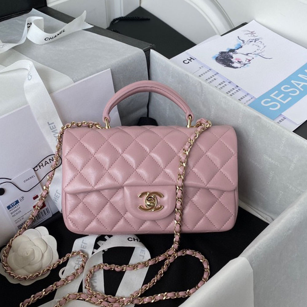 Chanle Mini Top Handle CF(Replica)1:1High-quality replica