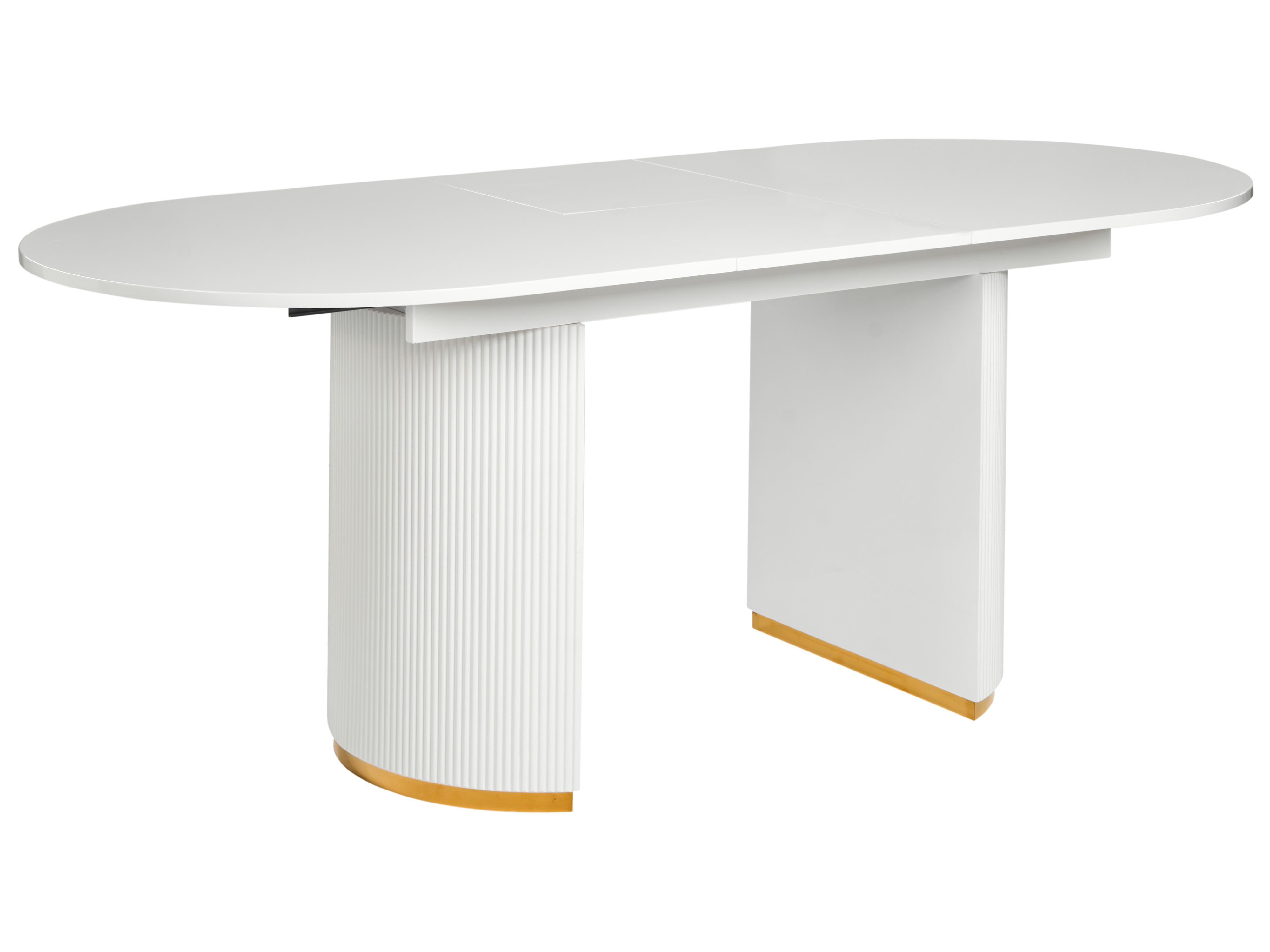 Extending Dining Table DULVERTON White 160/200 cm 90 cm