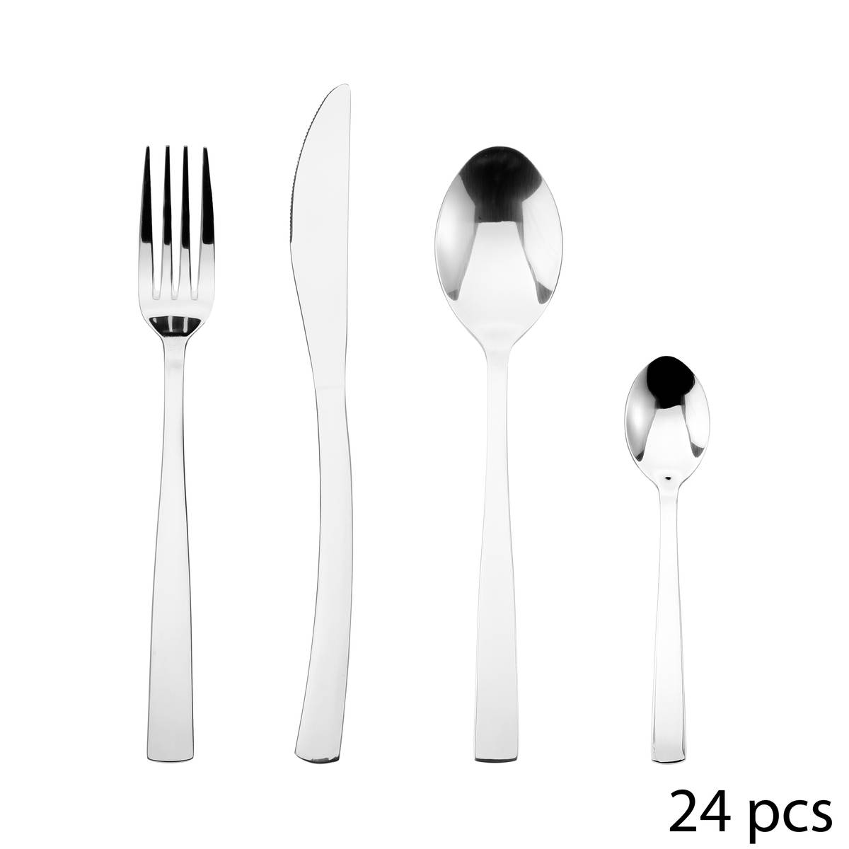 24-piece cutlery set "Olympe" Silver