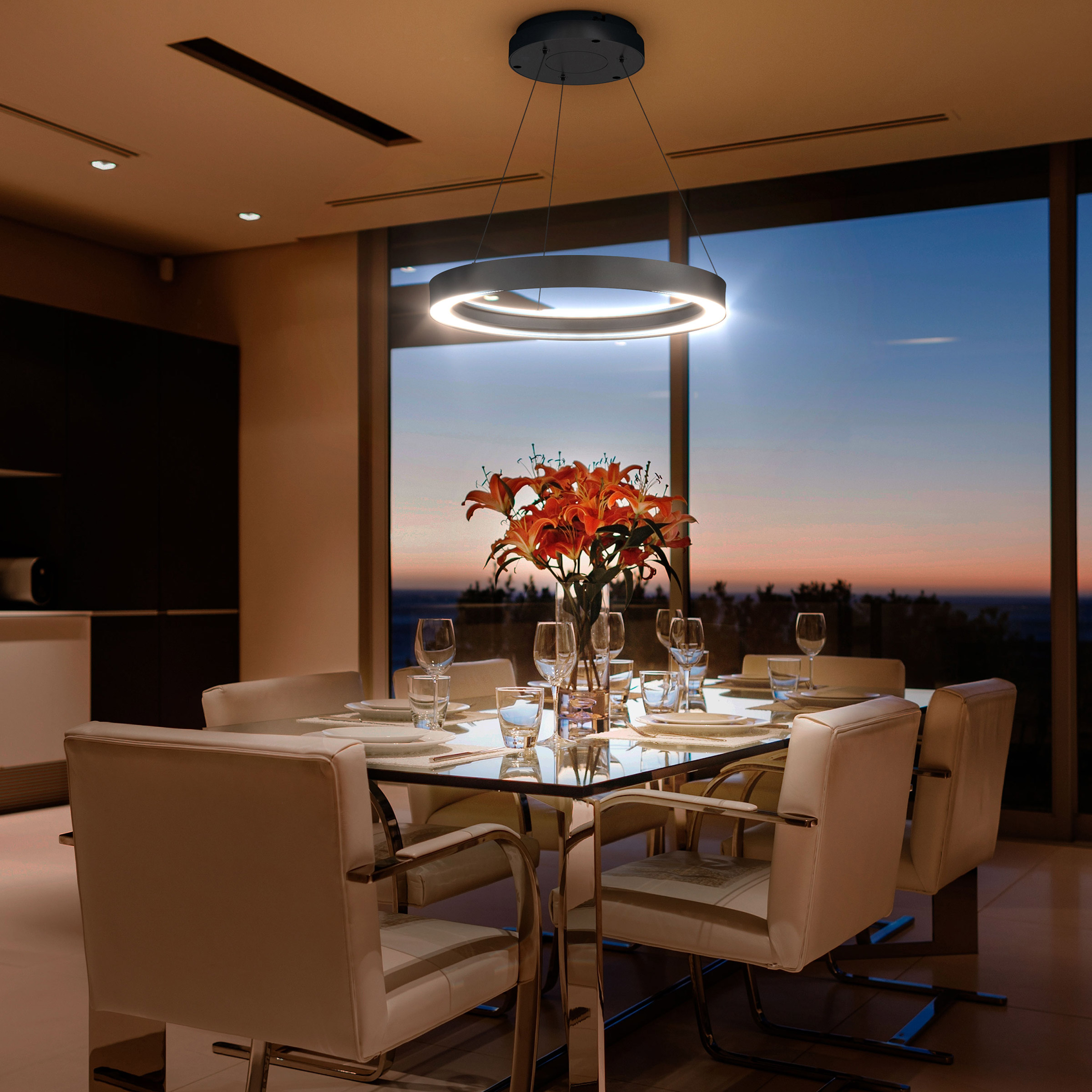 Atomi Smart 19' Wi-Fi Aureus Chandelier