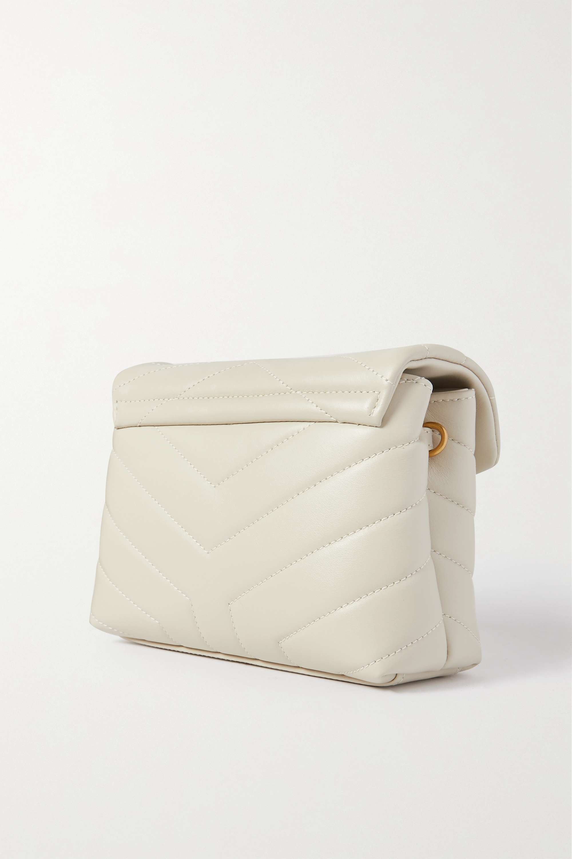 YSL SAINT LAURENT Loulou Toy quilted leather shoulder bag cream1:1High-quality replica
