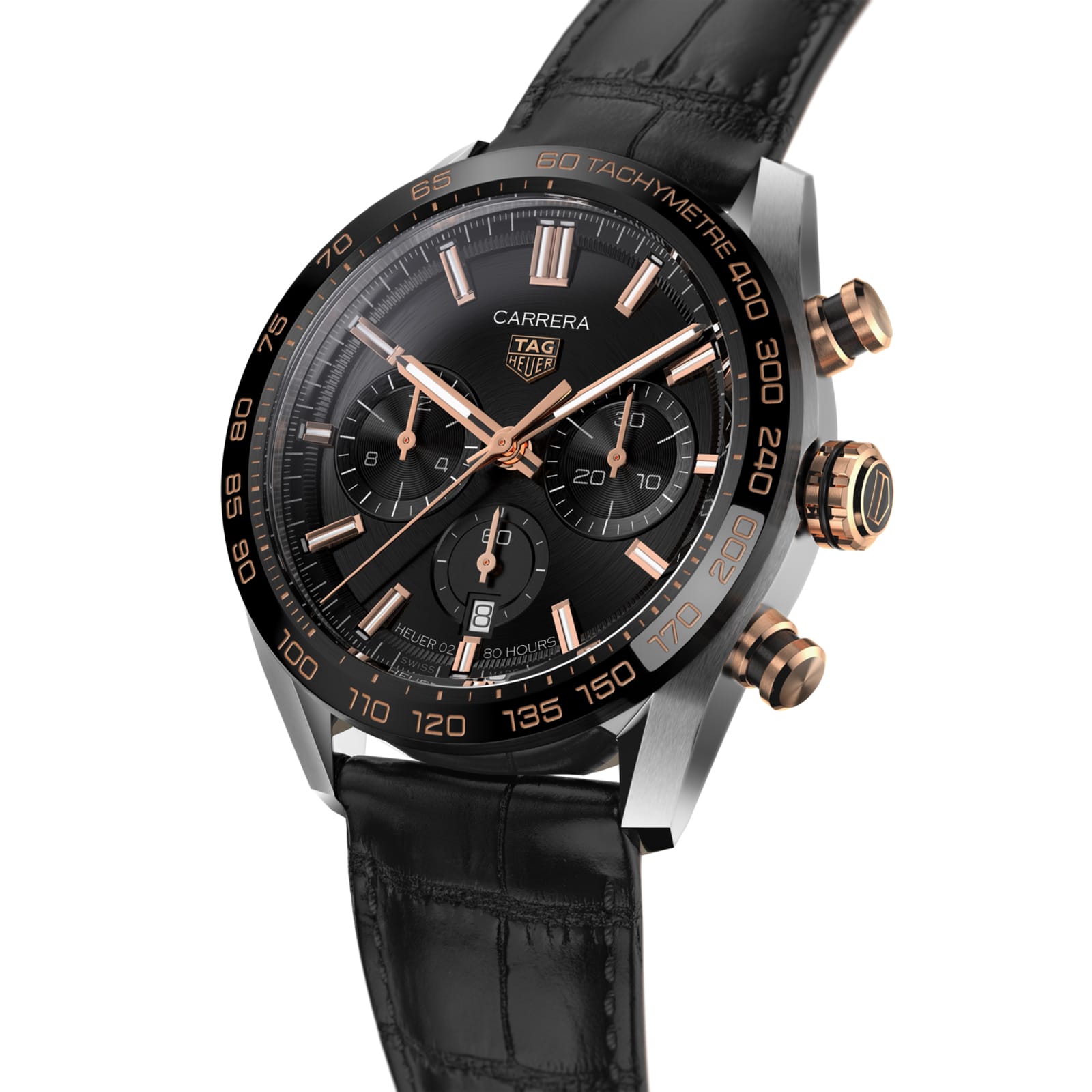 TAG Heuer Replica Watch Carrera Chronograph Automatic 44 mm Steel Gold & Ceramic(1:1 replica) - Elite Watch Atelier