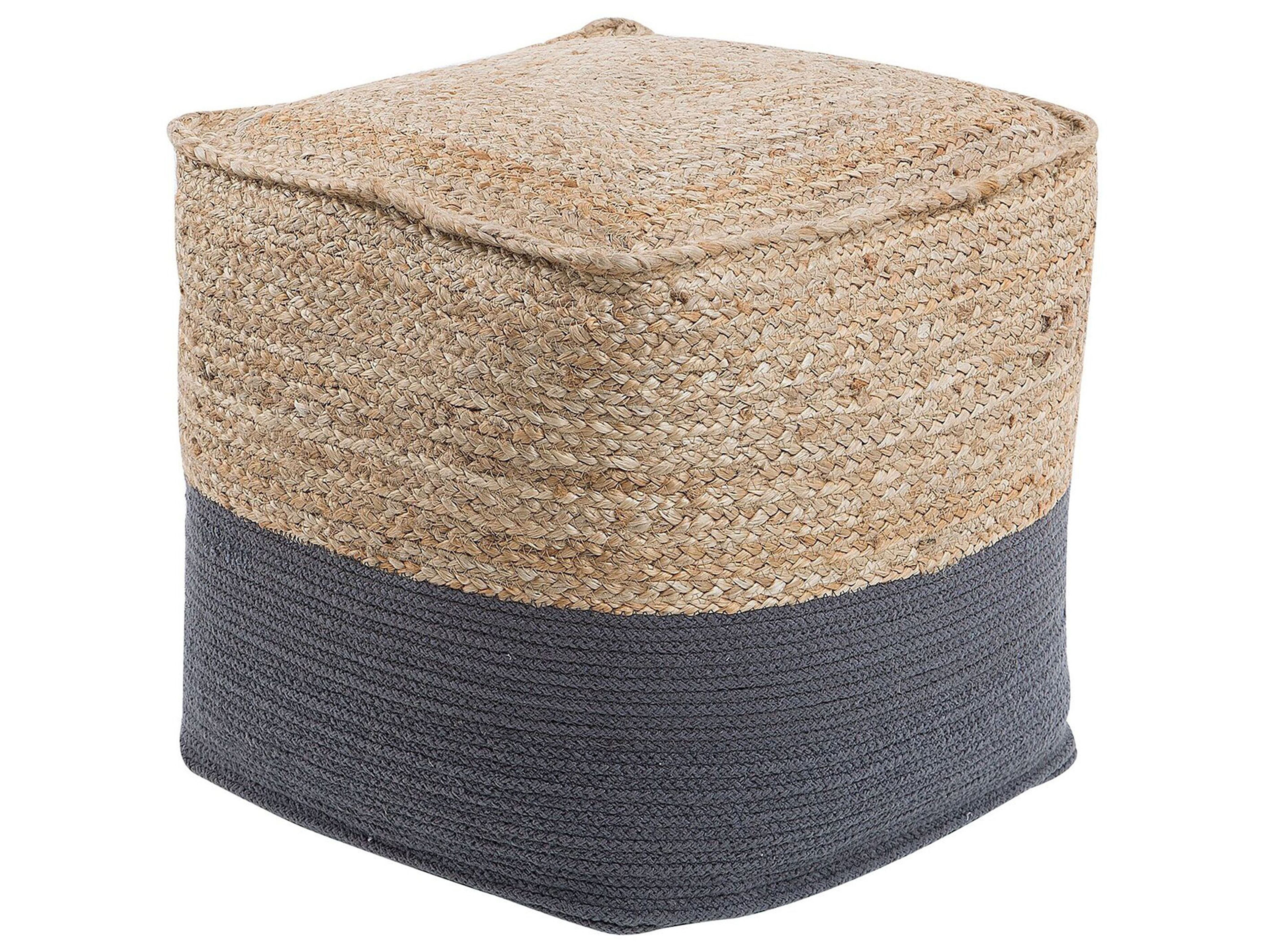 Pouffe KIRAMA Jute Dark Grey
