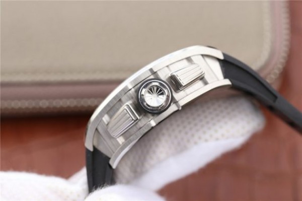 Replica Richard Mille RM011 Felipe Massa Black Inner Bezel Black Rubber Strap A7750 - Top club