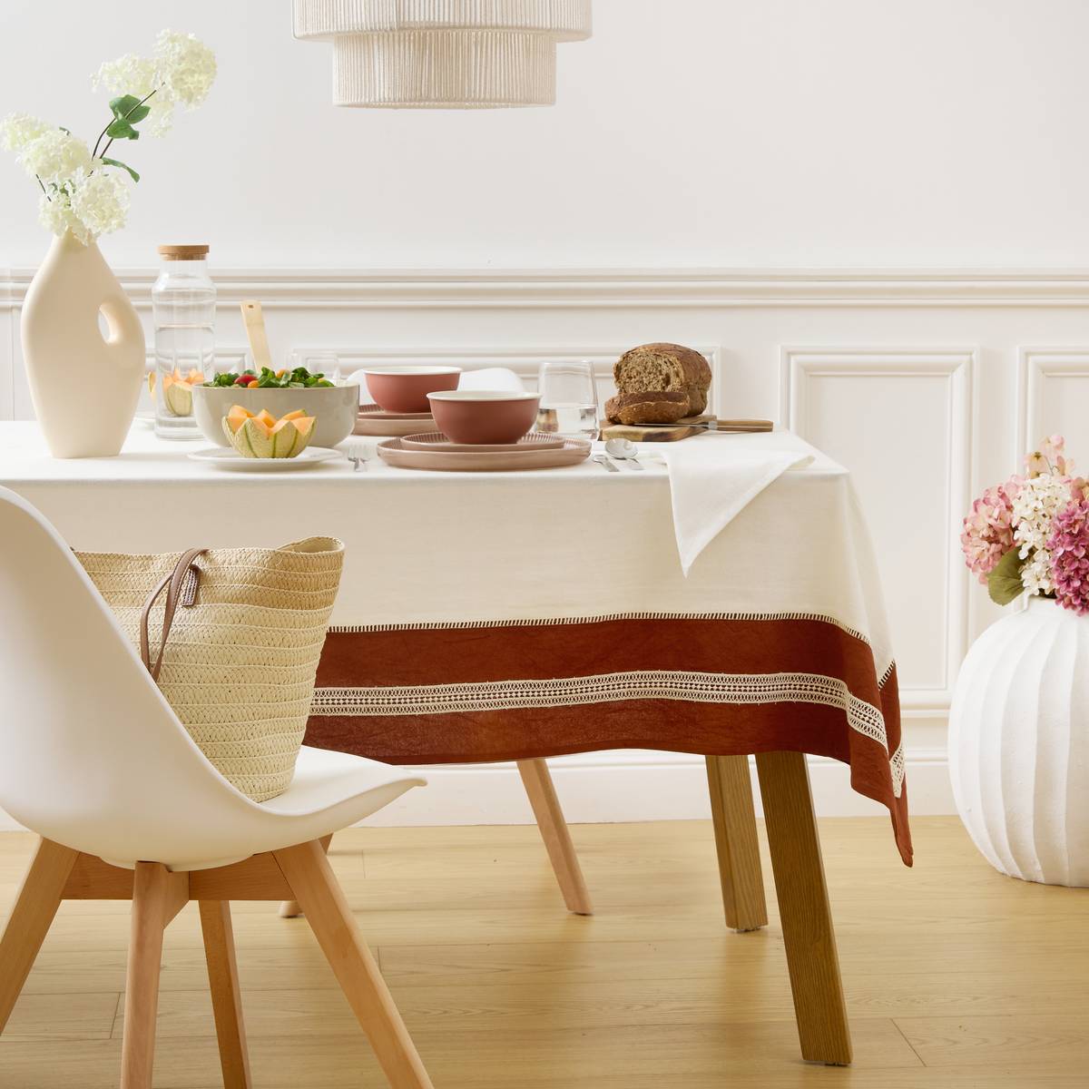 "Nuba" Tablecloth 250x150 cm, White