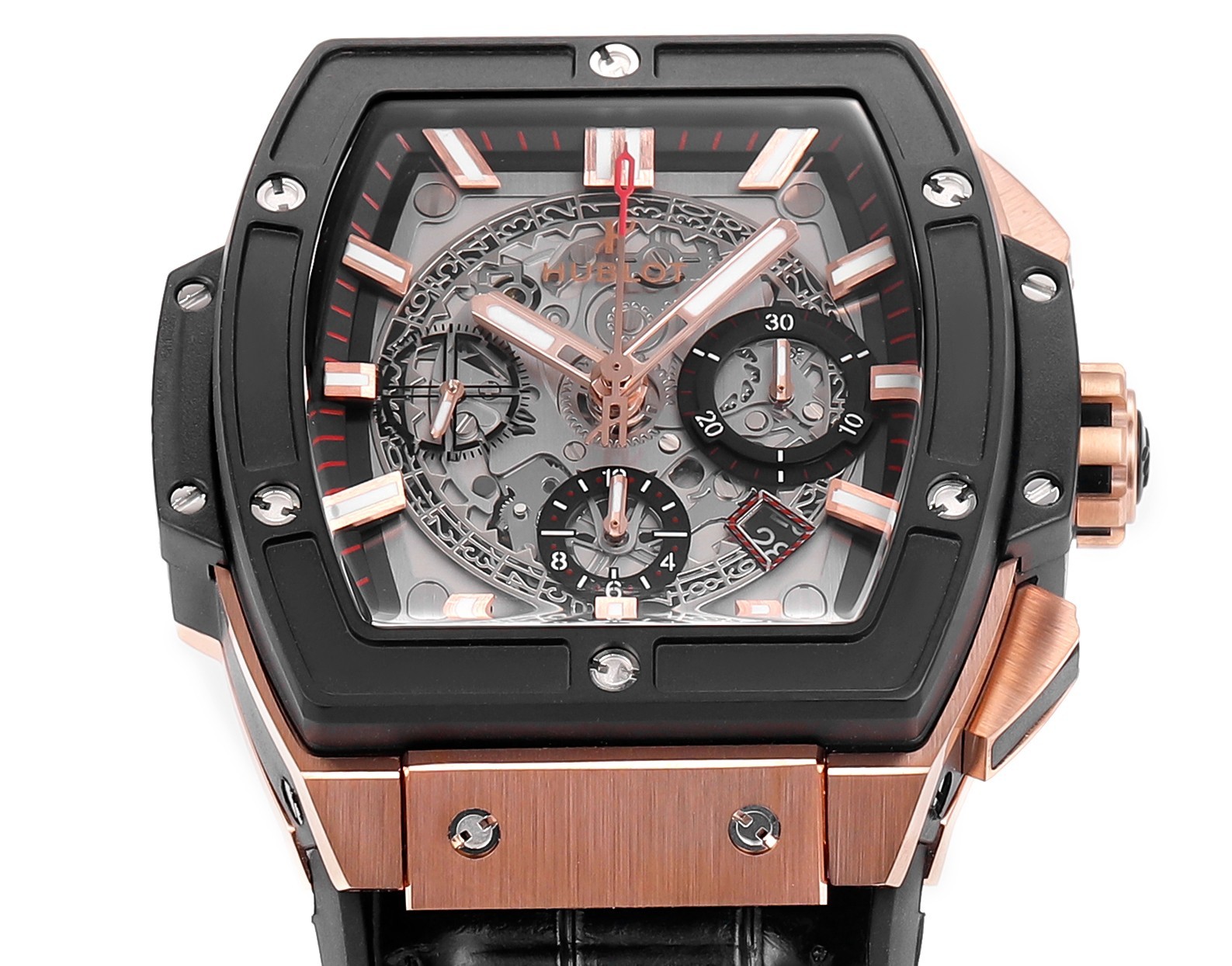 Hublot SPIRIT OF BIG BANG Chronograph, 45 mm Textured rubber strap(1:1 replica) - Top club