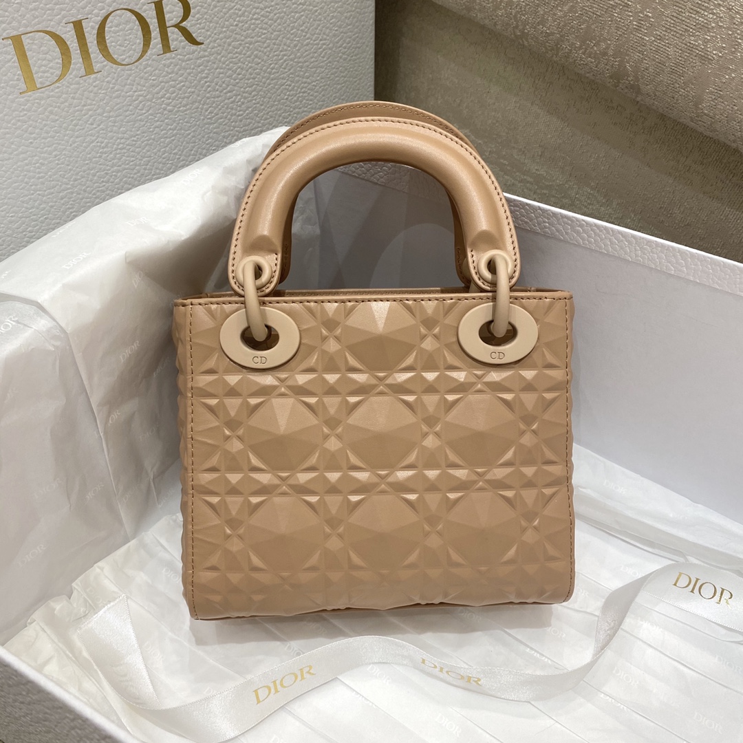 Dior Christian Dior Mini Lady Bag Beige For Women 6.5in/17cm1:1High-quality replica