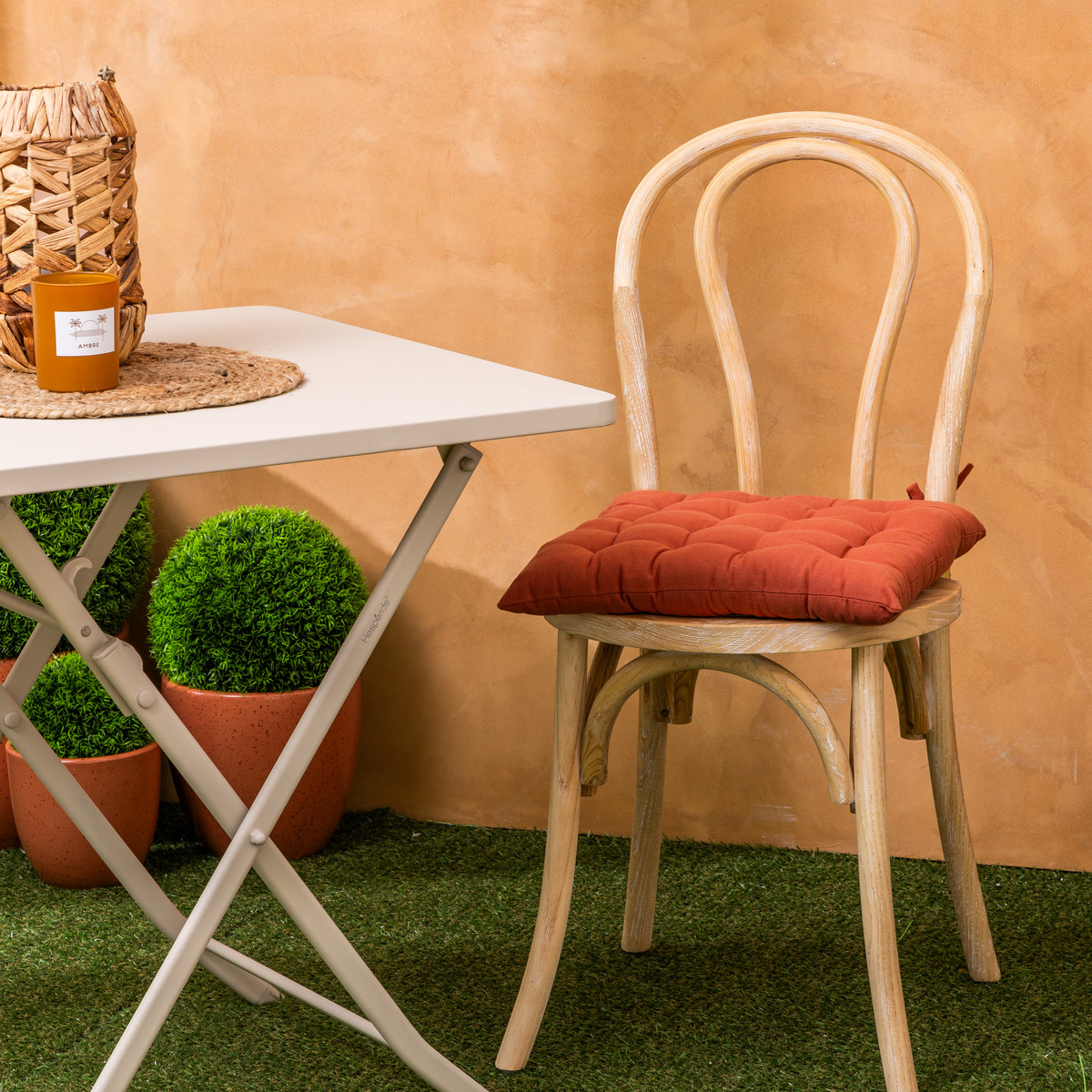 Bistro chair "Drevo" Elm, Linen, 1 seat