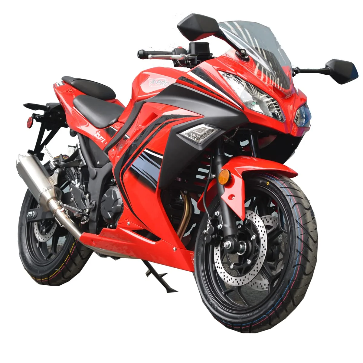 X-Pro Brand New 250cc EFI Fuel Injection Dirt Bike Motorcycle Street Bike, 6 Manual Transmission Electric Start 17" Wheels Assembled in Crate - Image 13