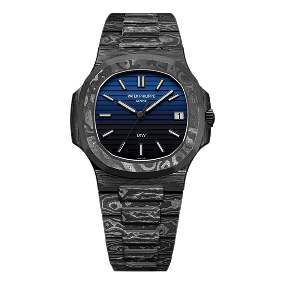 Best Fake Patek Philippe Replica Watch Nautilus All Carbon G-Blue The Black Grail Project(1:1 replica) - Elite Watch Atelier