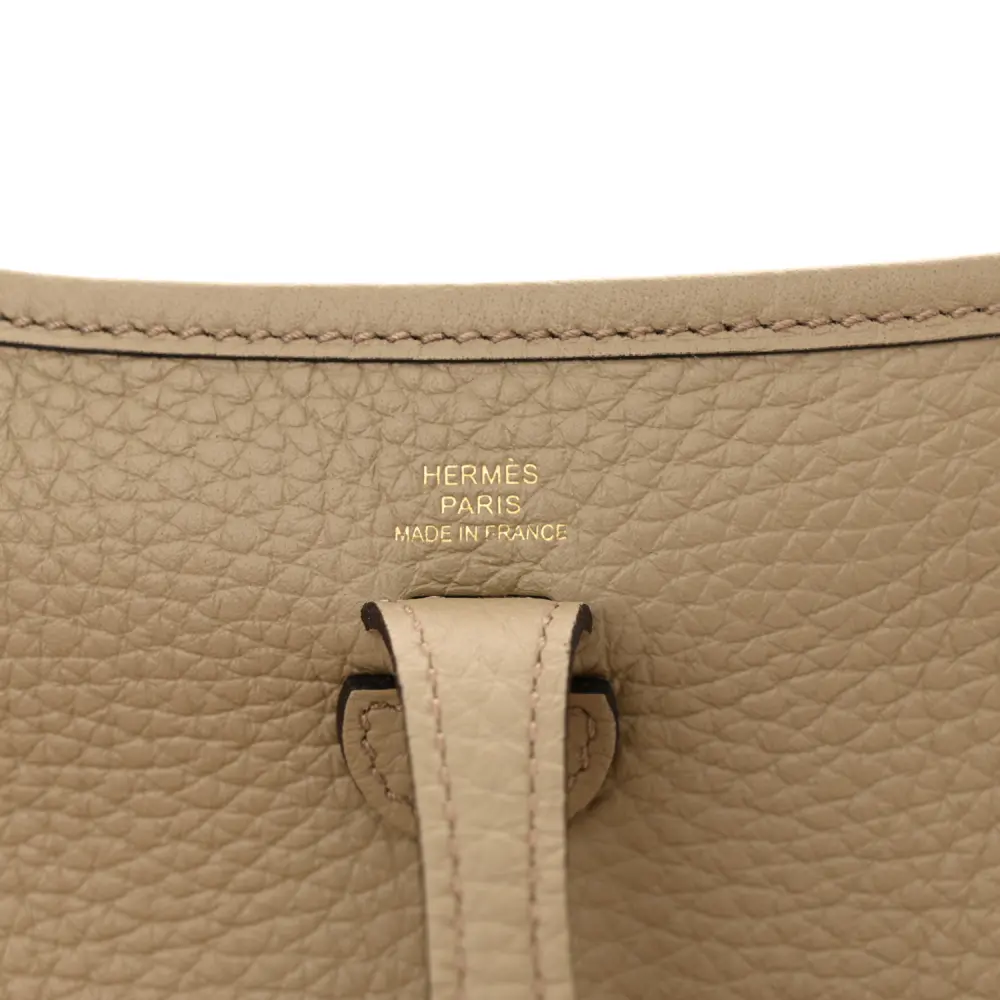 Hermès Beige Marfa Taurillon Clemence Leather Amazone Evelyne TPM Gold Hardware High-quality Replica1:1High-quality replica