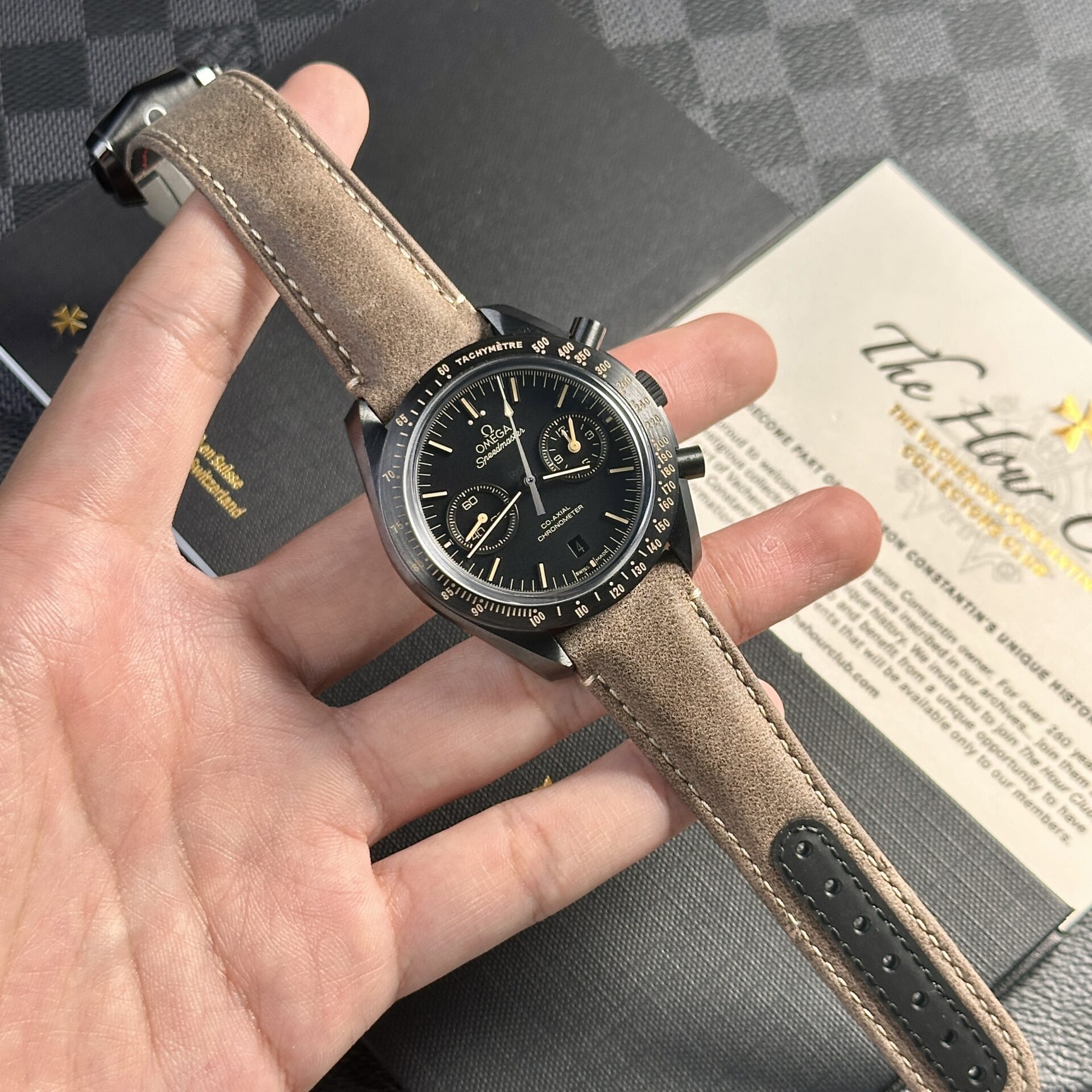 Omega SpeedMaster Replica Watch Highest Quality Black OM 44mm - Elite Watch Atelier