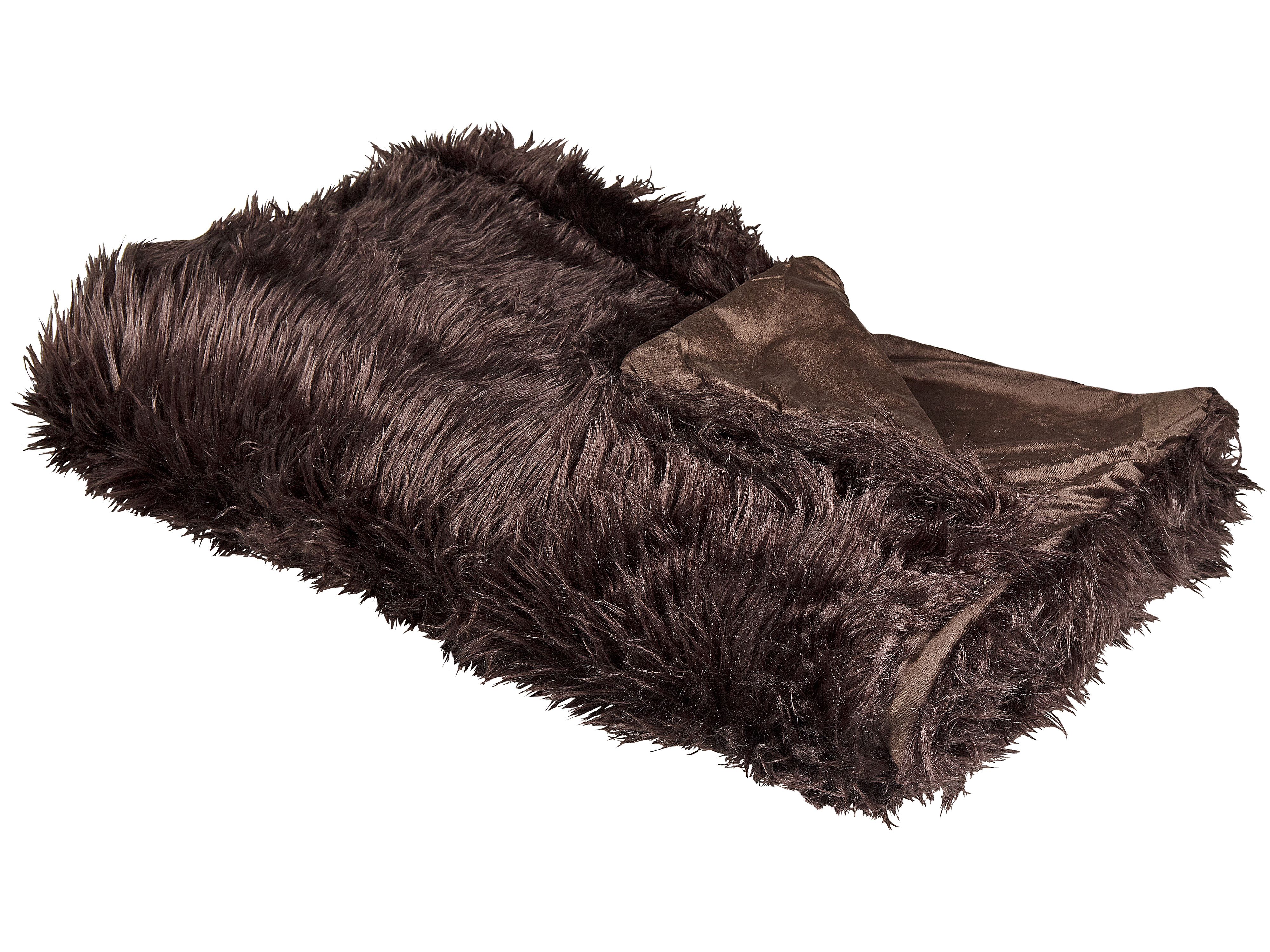 Bedspread DELICE Fabric 150 x 200 cm Brown