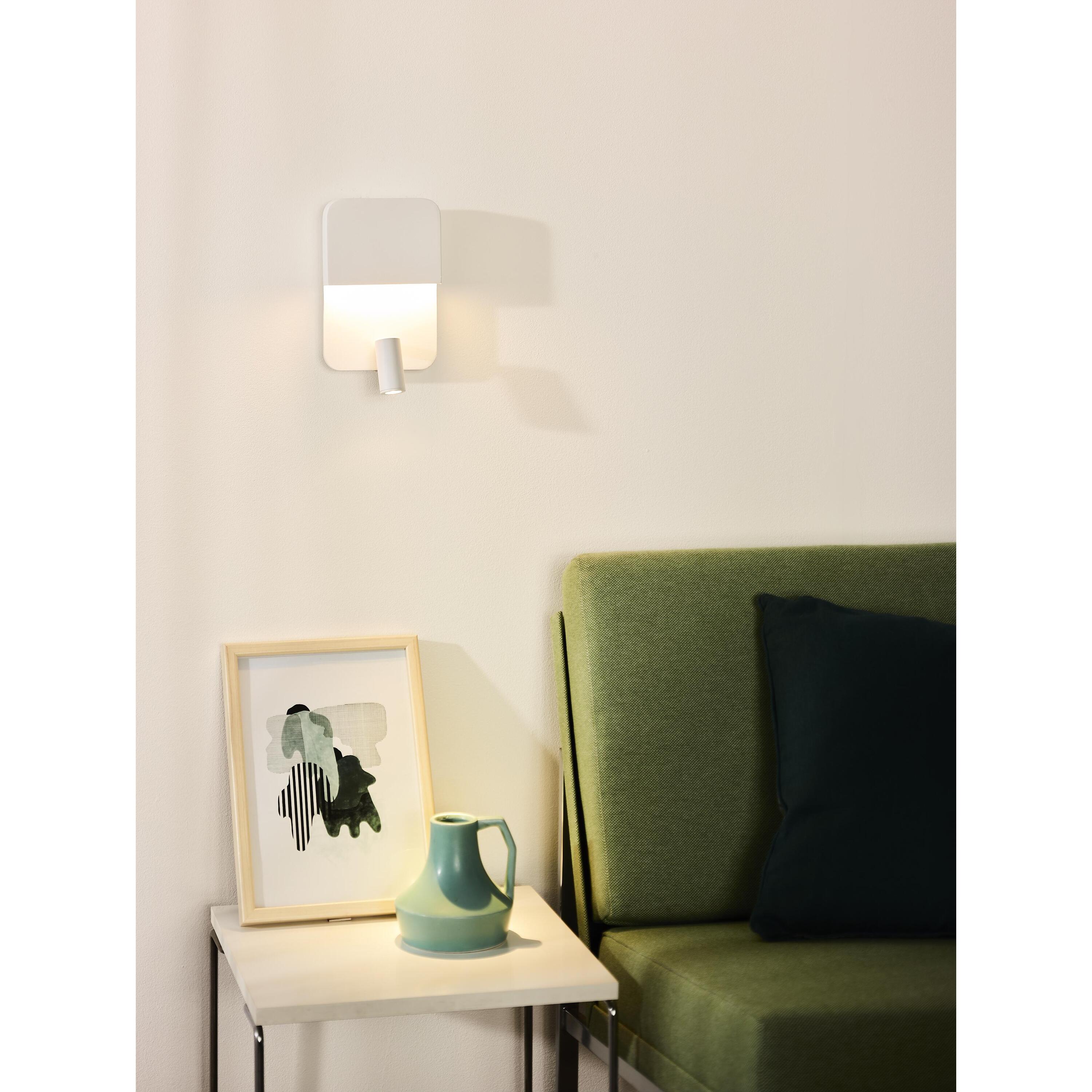 Boxer wandlamp LED wit
