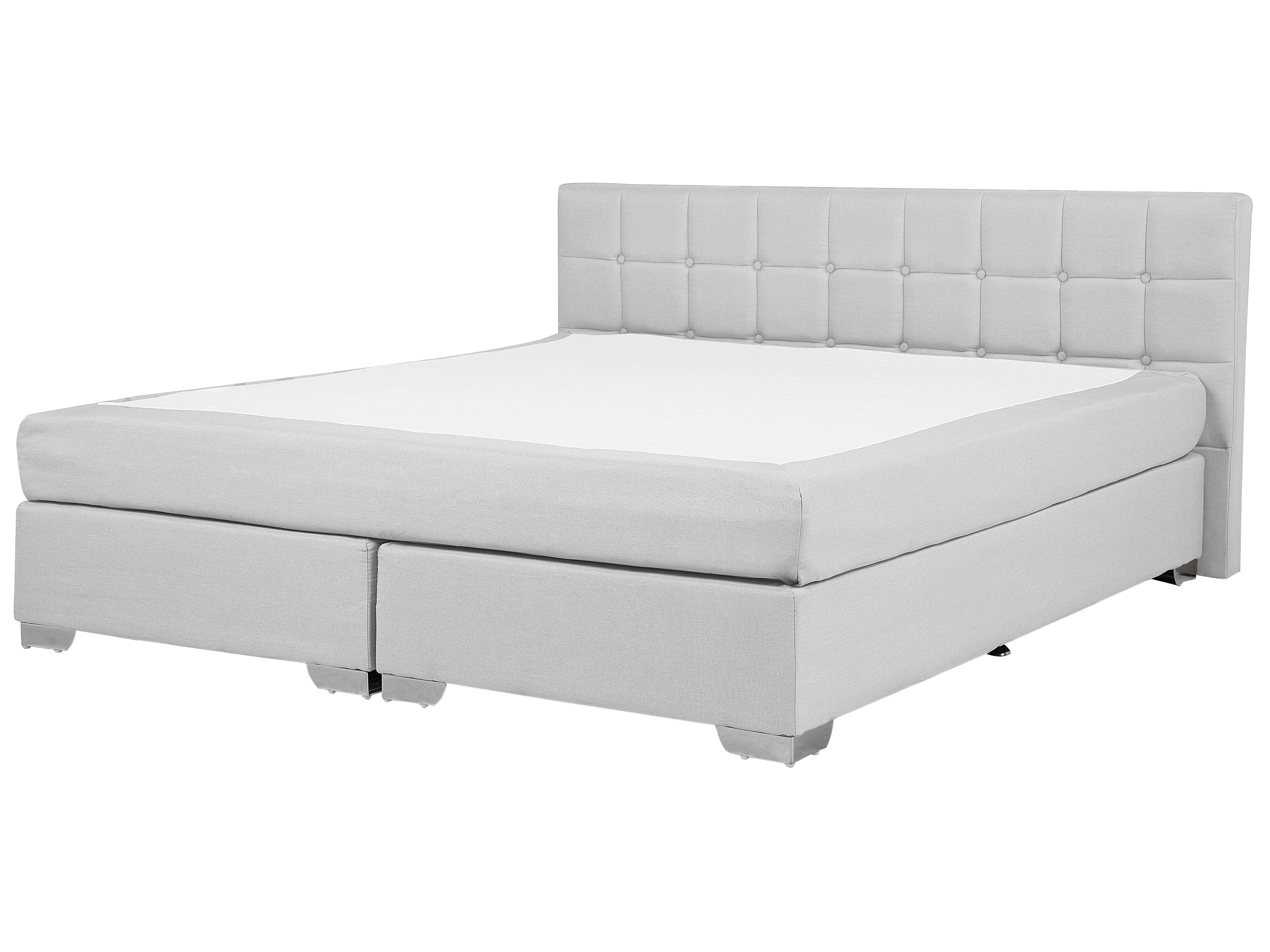 Divan Bed Fabric ADMIRAL 180 x 200 cm (EU Super King) Light Grey