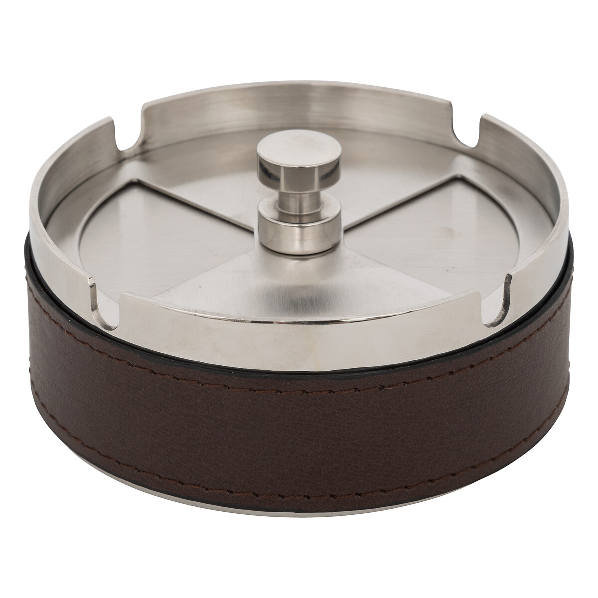 Metal ashtray "Jule" Brown, D.10 cm