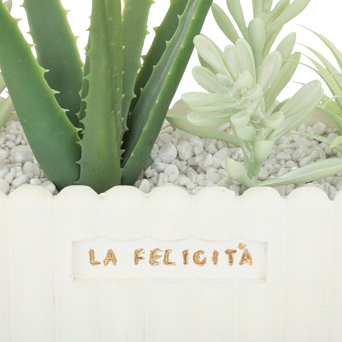 Artificial plant "Rivi" Ceramic pot, H.15 cm