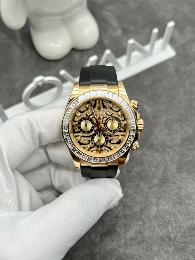 Rolex Solid Gold Watch and Diamonds Daytona 116588TBR Eye Of Tiger 40mm - Top club