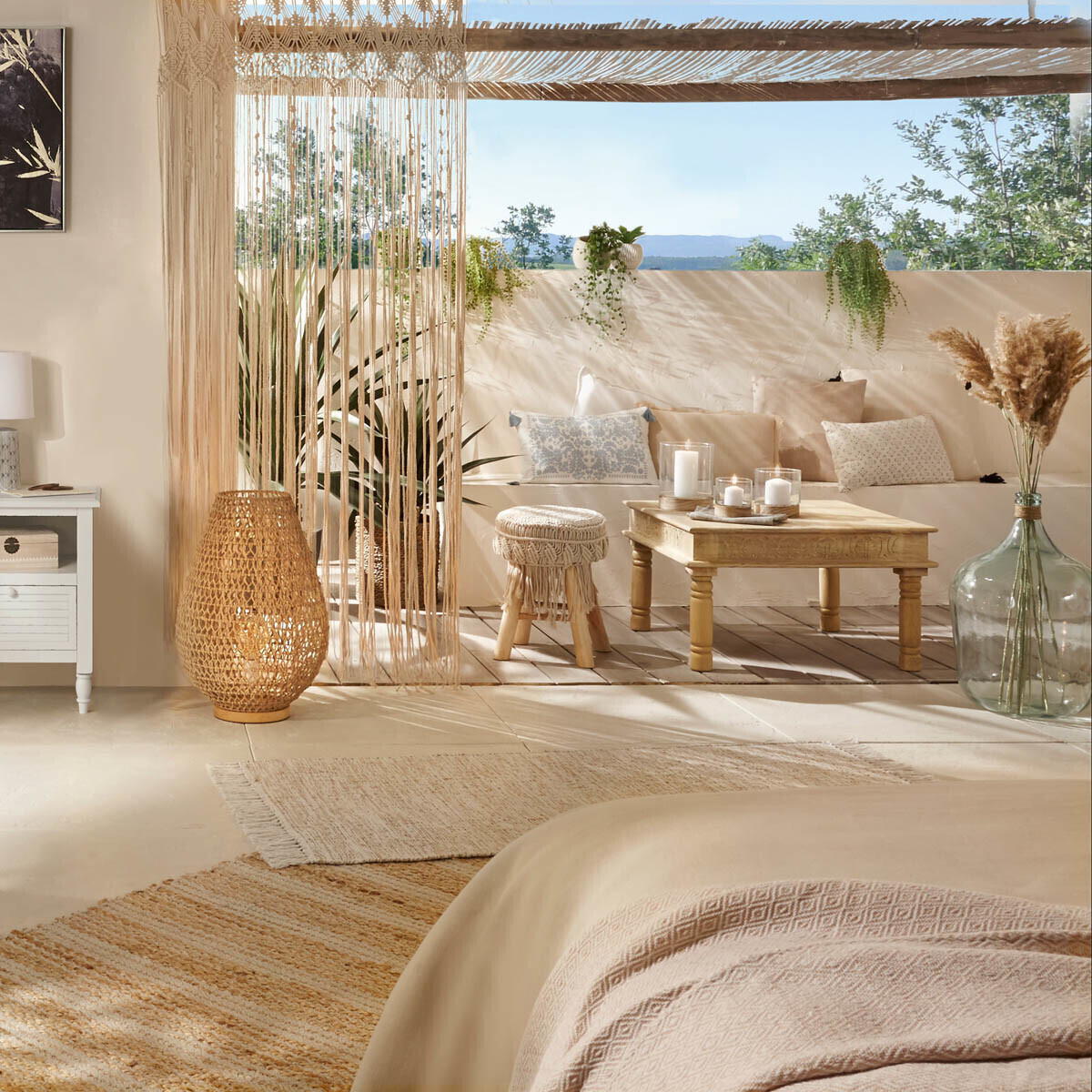 Vase "Dame Jeanne" Glass, H.56 cm