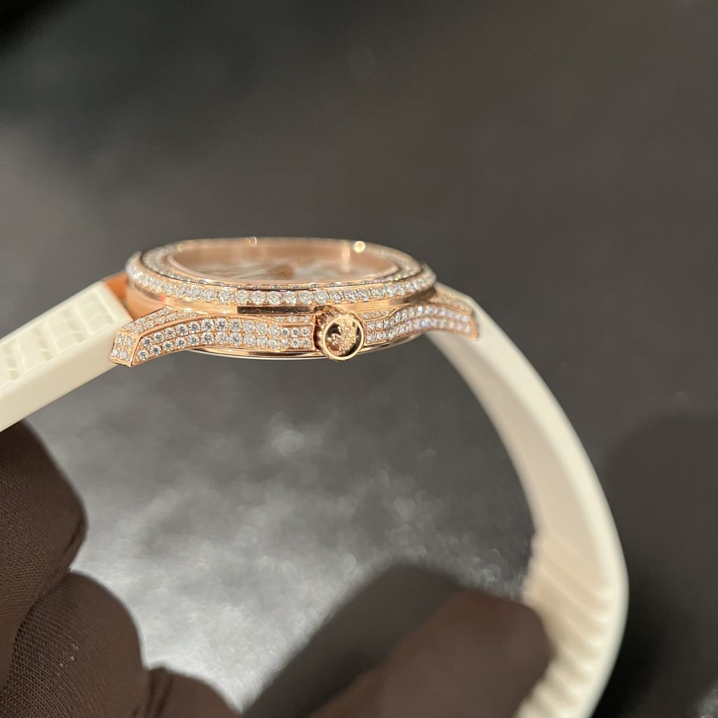 Patek Philippe 5067 Best Replica Watch Gold Wrapped + Moissanite Diamonds Custom 35.5mm - Top club
