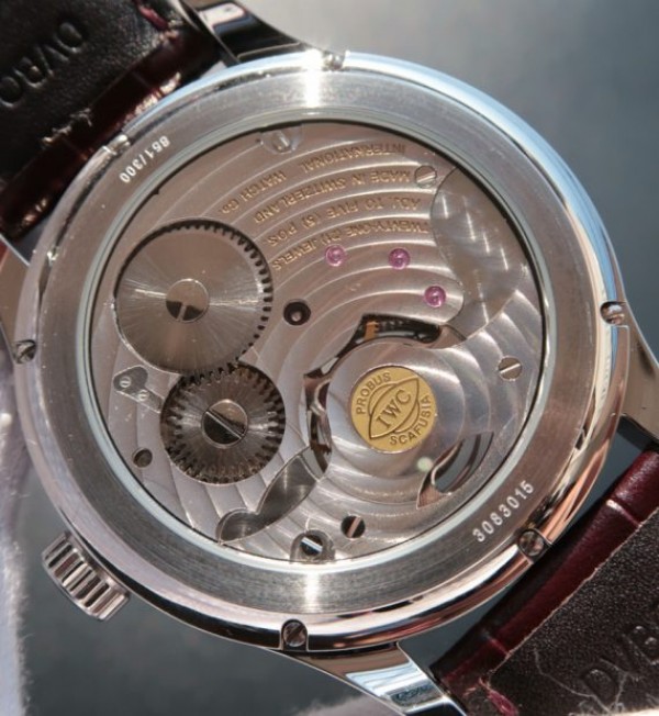 Replica IWC Portuguese Tourbillon Blue Markers Power Reserve Moonphase White Dial - Top club