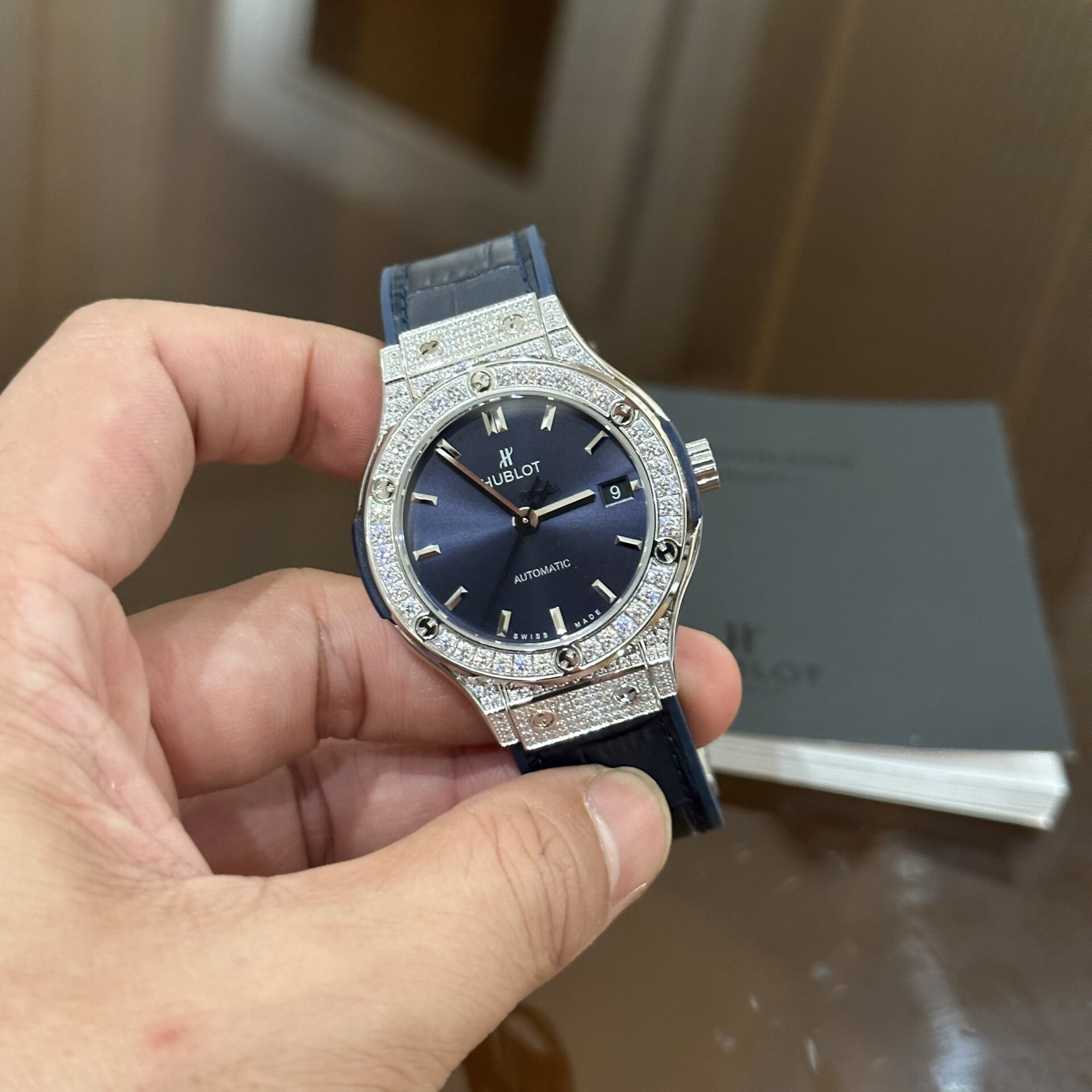 Hublot Classic Fusion Blue Diamond Replica Watch HB Factory 38mm - Top club