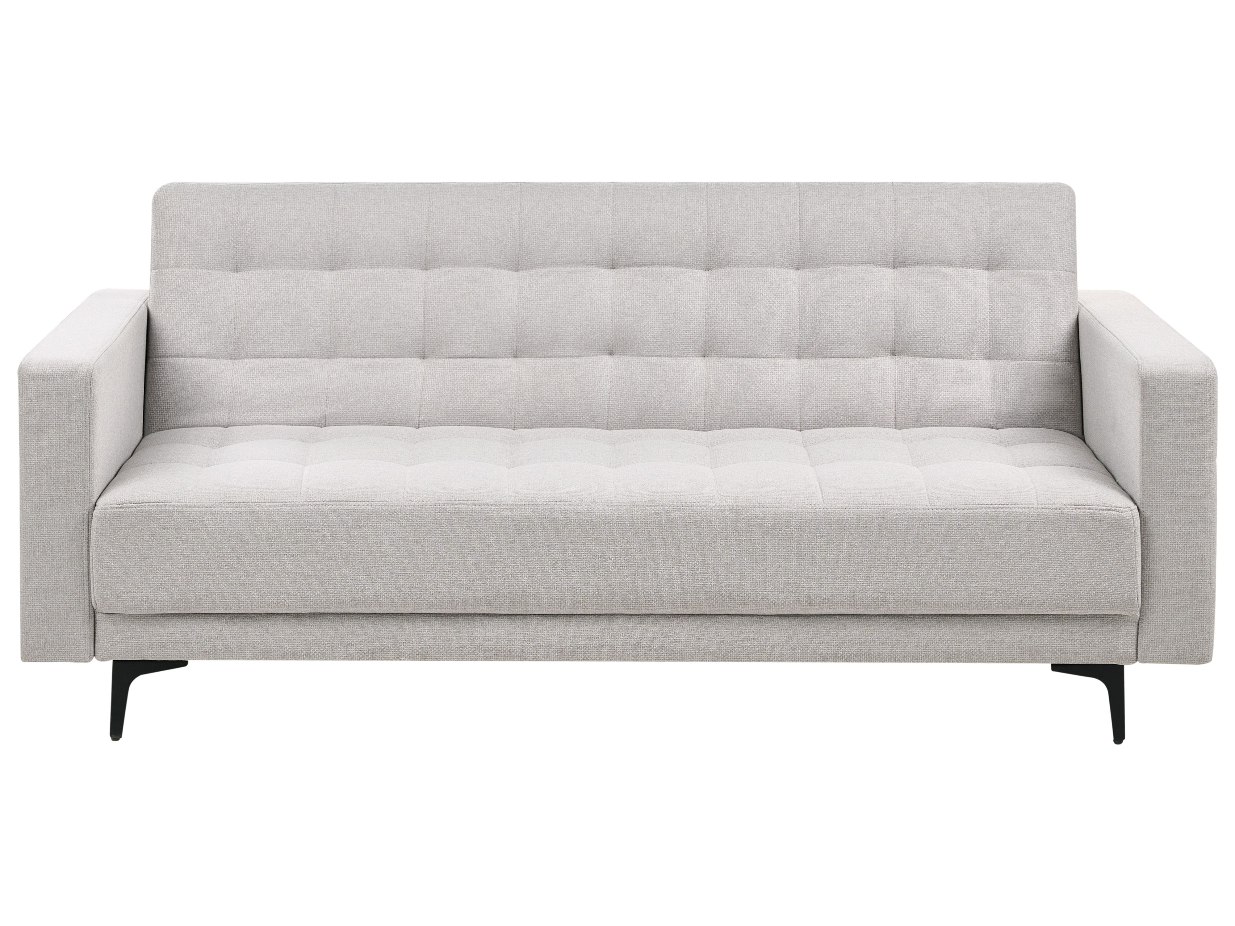 Sofa Bed 3 Seater ABERDEEN Fabric Light Grey