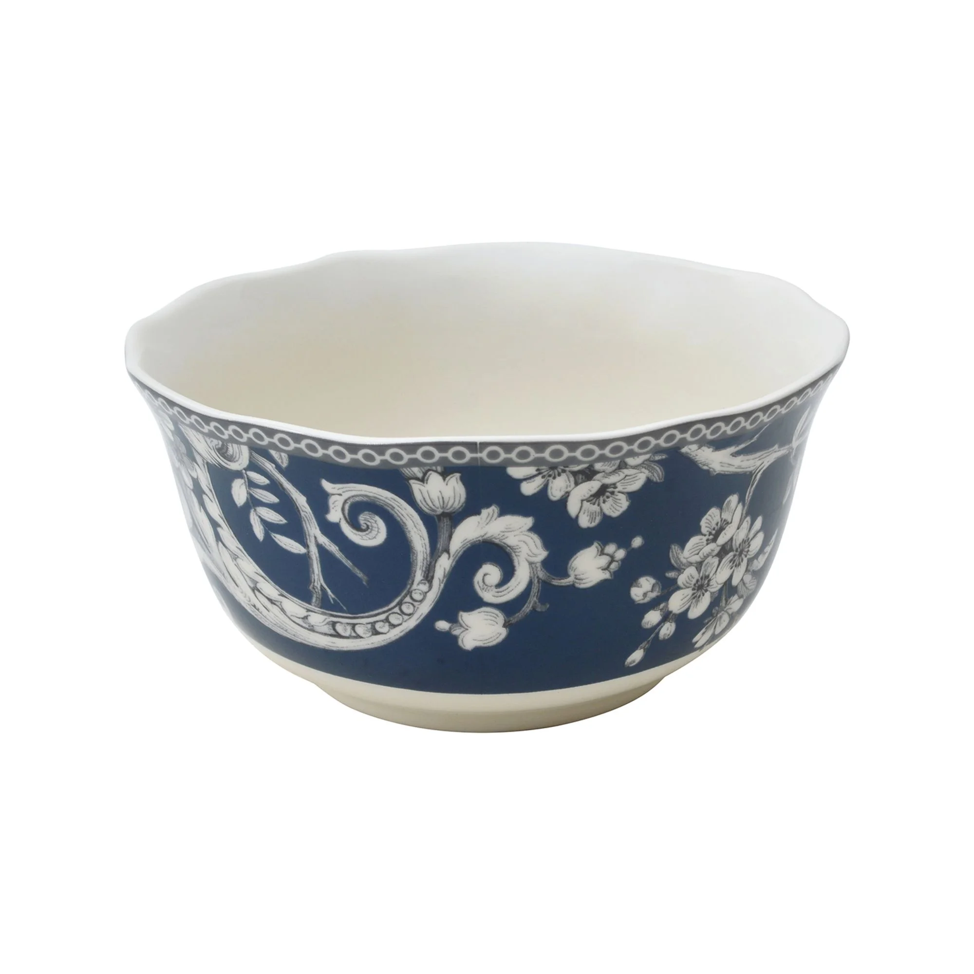222 Fifth Adelaide Round 16-Piece Porcelain Dinnerware Set, Black Toile - Image 59