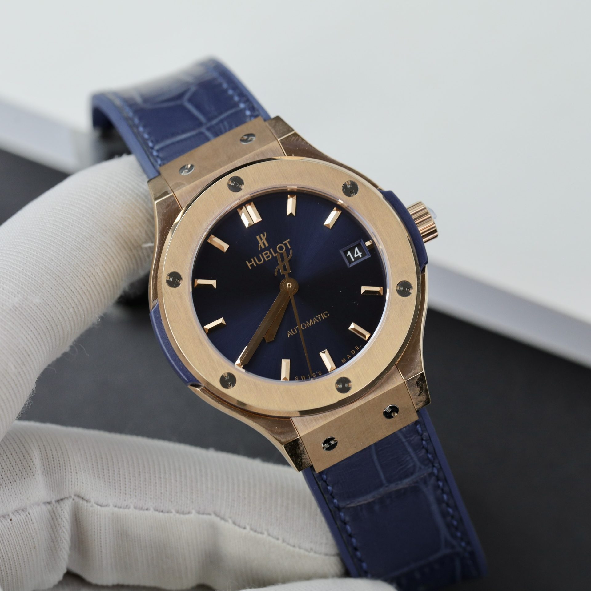 Hublot Replica 1:1 Watch Classic Fusion King Gold Blue Factory JJF 2024 38mm - Top club