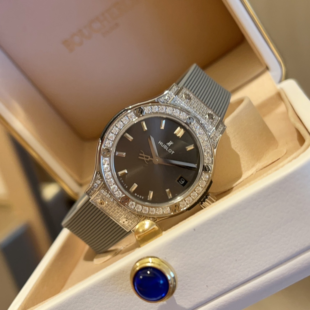 Hublot Classic 33mm High-End Women's Watch(1:1 replica) - Elite Watch Atelier