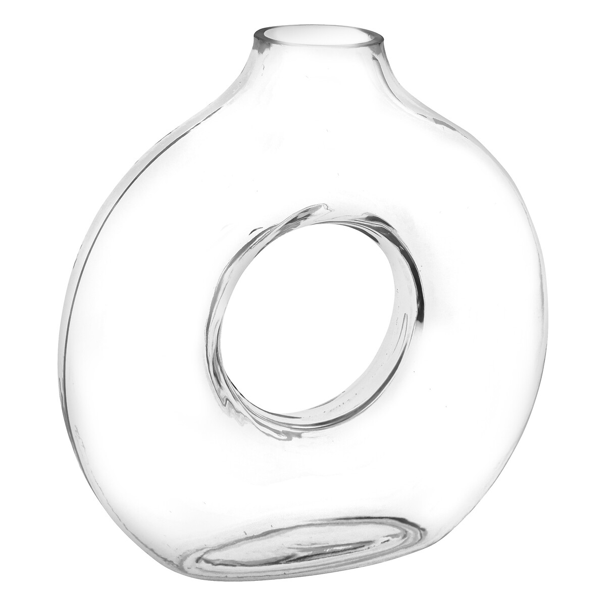 Vase "Circle" Transparent, H.25.5 cm