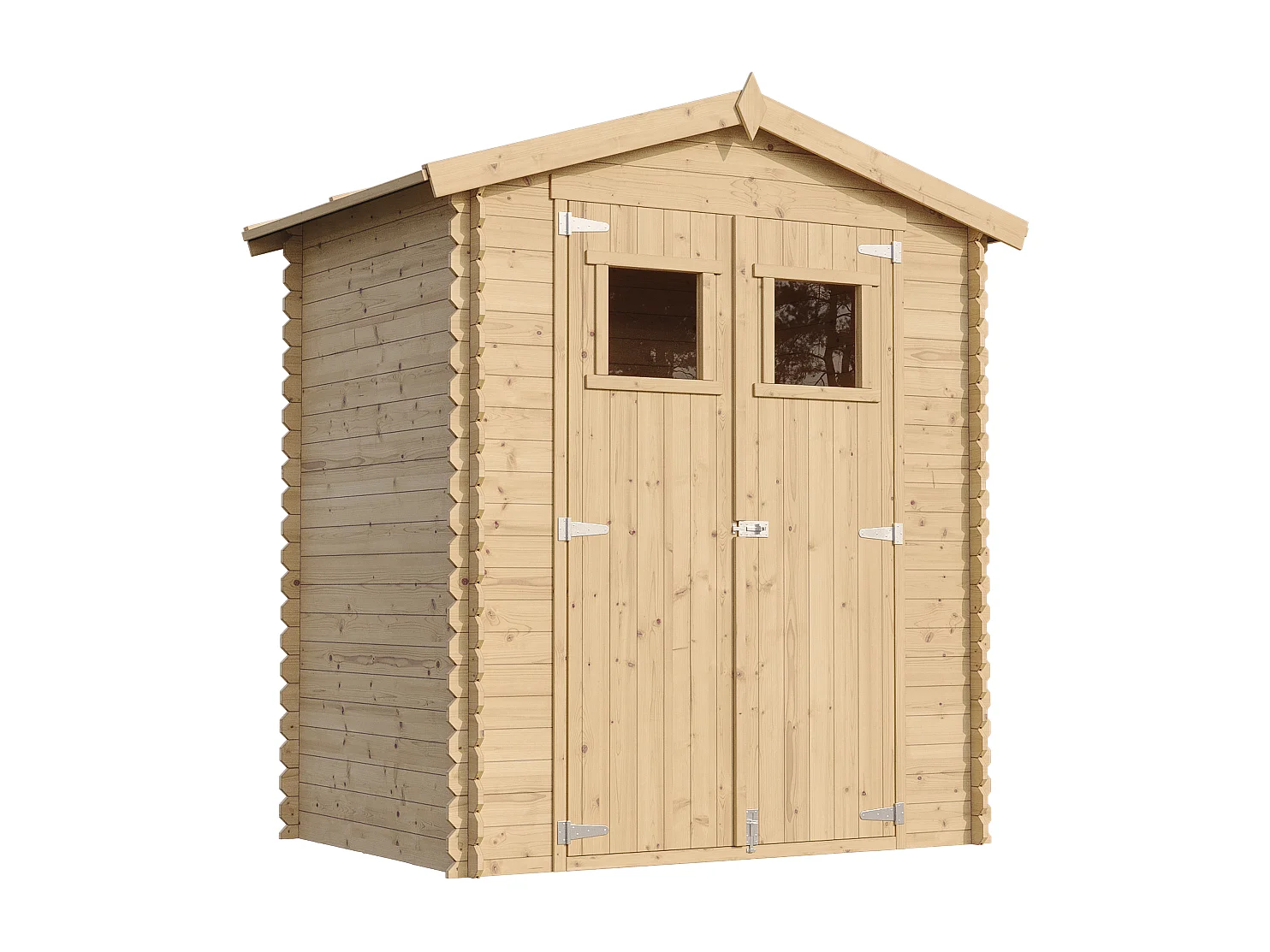 Abri de jardin en bois - I196xL136xH218 cm/ 1.98 m2 - M367