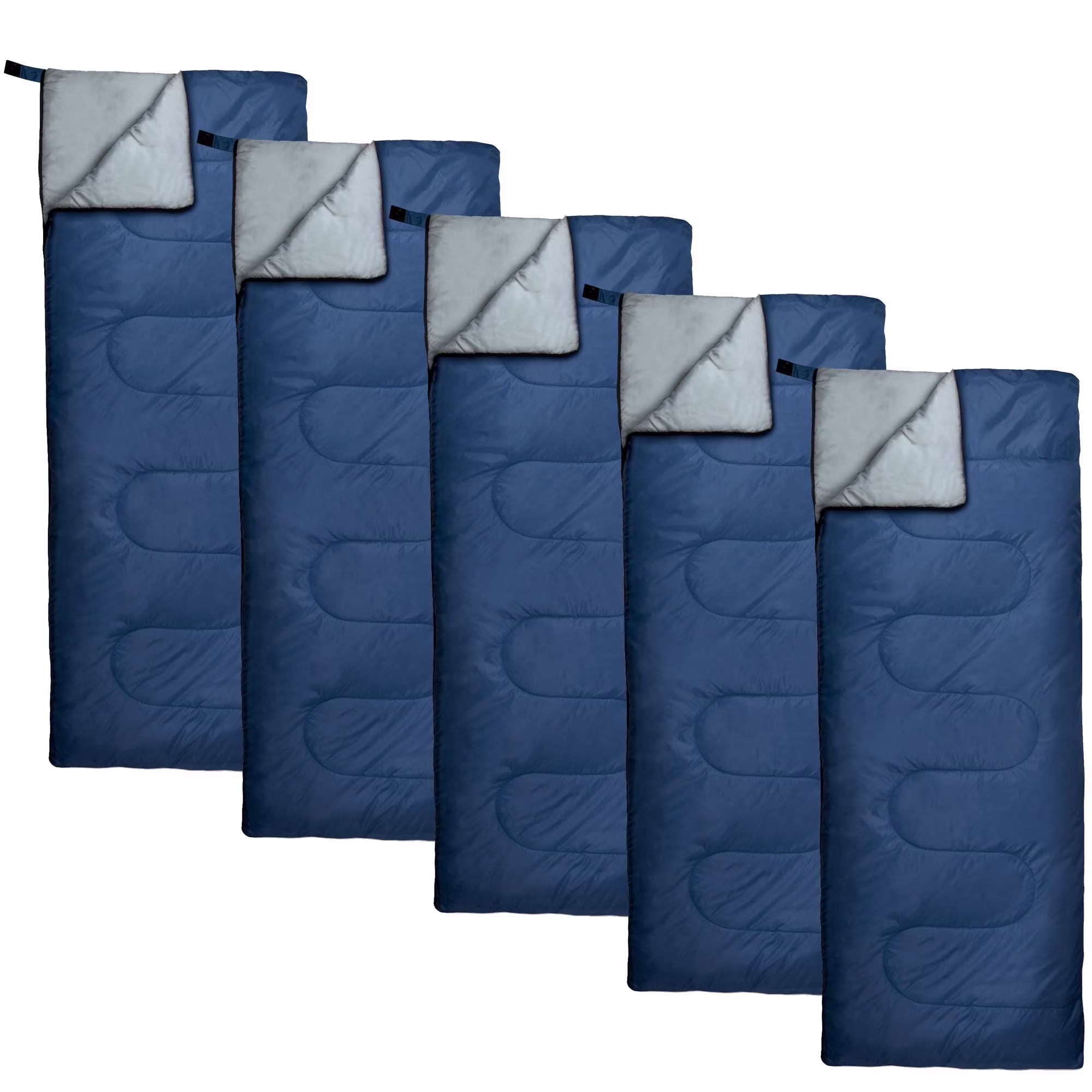 10 Pack Bulk Wholesale of Cold Weather Envelope Sleeping Bags for Adults, Kids, Homeless, Camping, Indoors, Outdoors - 10 Count Sleeping Bags in Black, Navy Blue, Forest Green, Red - 71"L x 30"W - Image 9