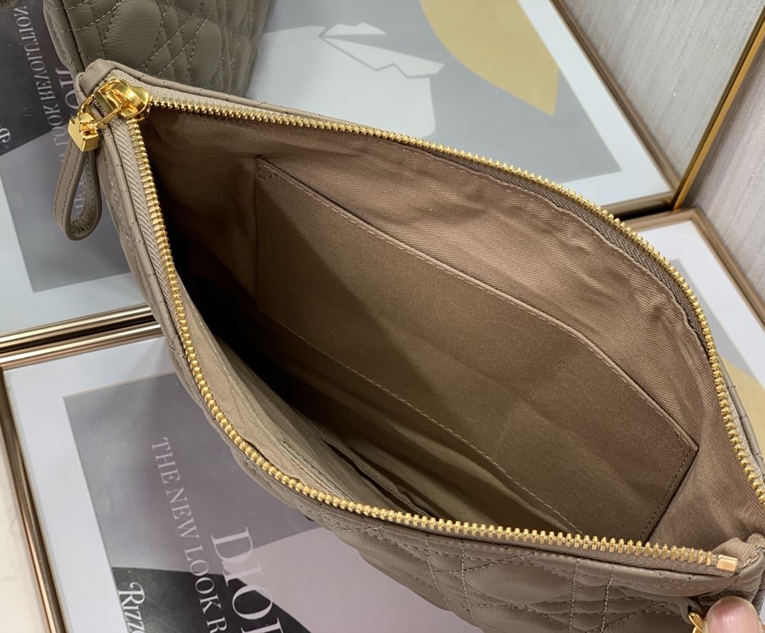 Lagre Dior Caro Daily Pouch Pink/Black/Blue/Brown For Women‎ 12in/30cm CD S5086UWHC_M81P1:1High-quality replica