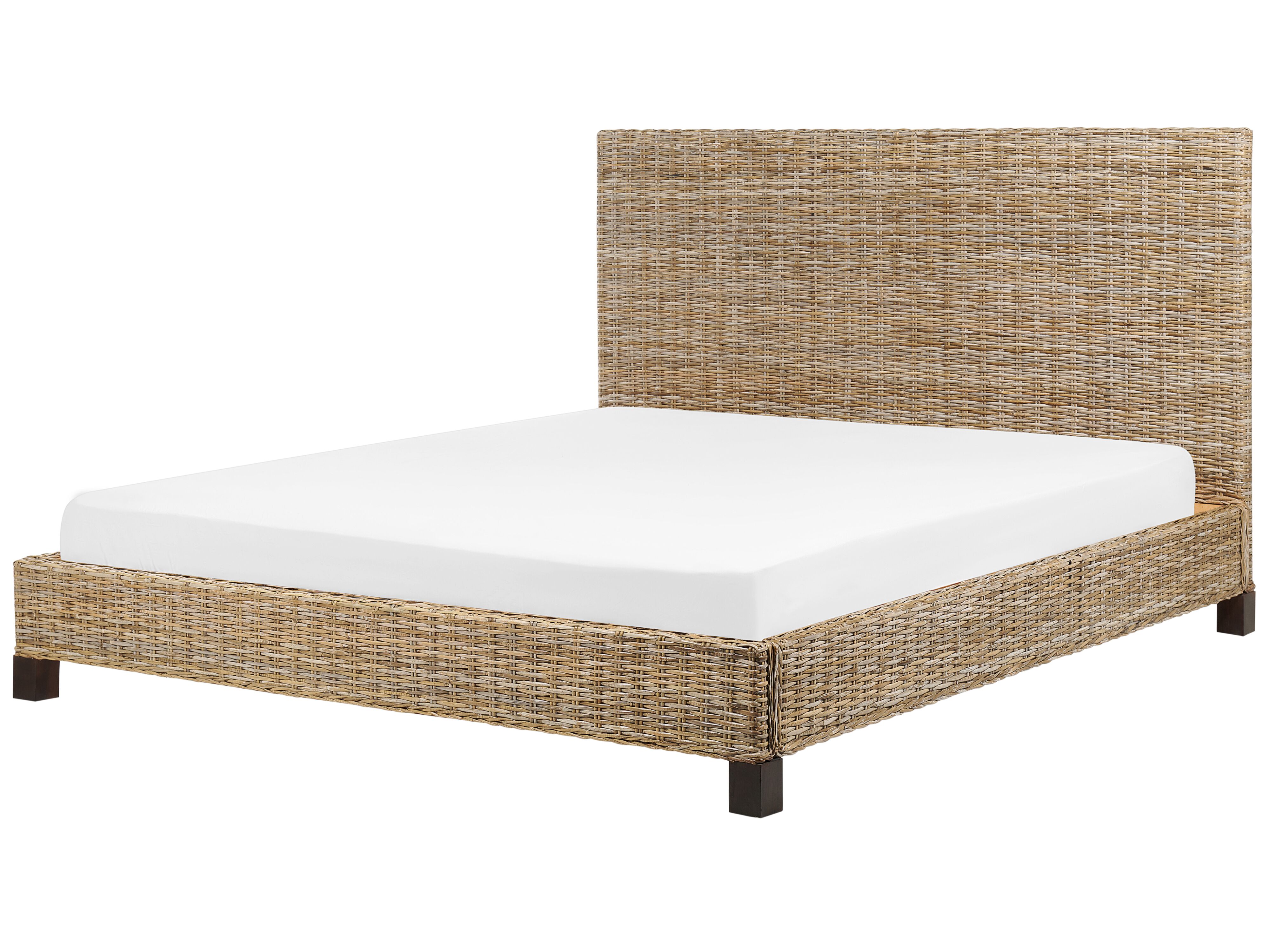Bed Rattan SALBRIS 180 x 200 cm (EU Super King) Natural