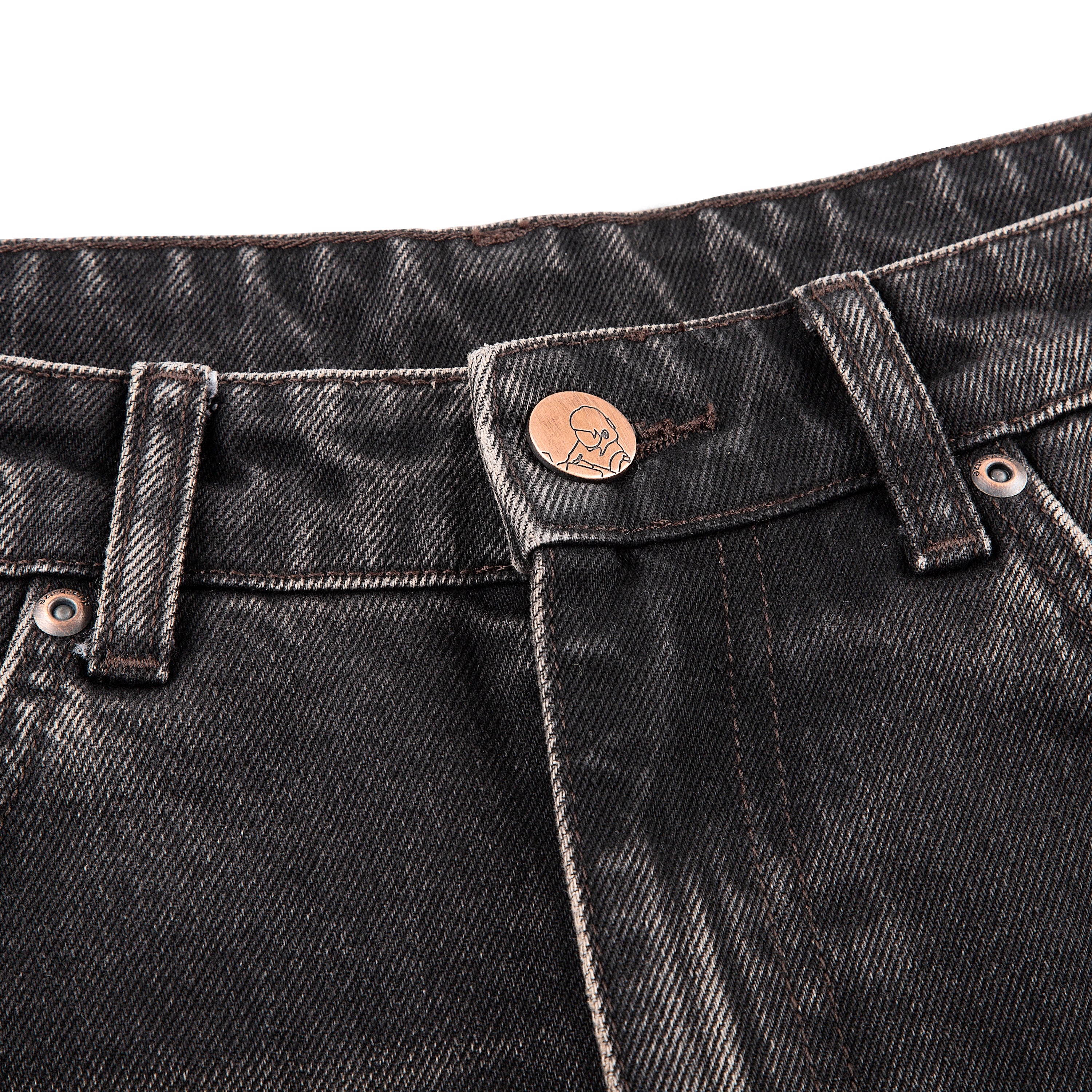 "awakening" Jorts brown tint