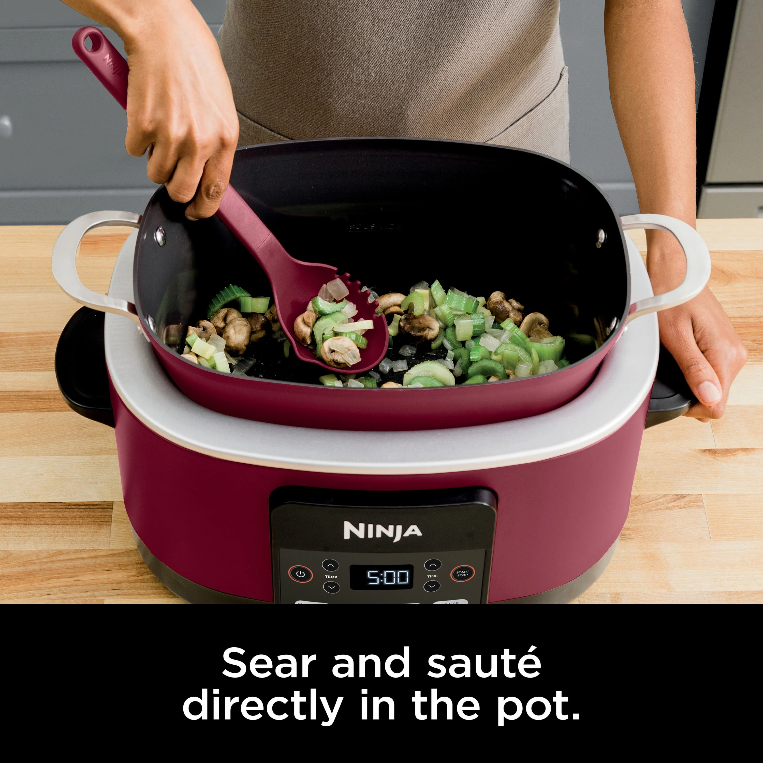 Ninja Foodi Possible Cooker 8.5qt Multi-Cooker, Cherry Tarte, MC1000WM - Image 7