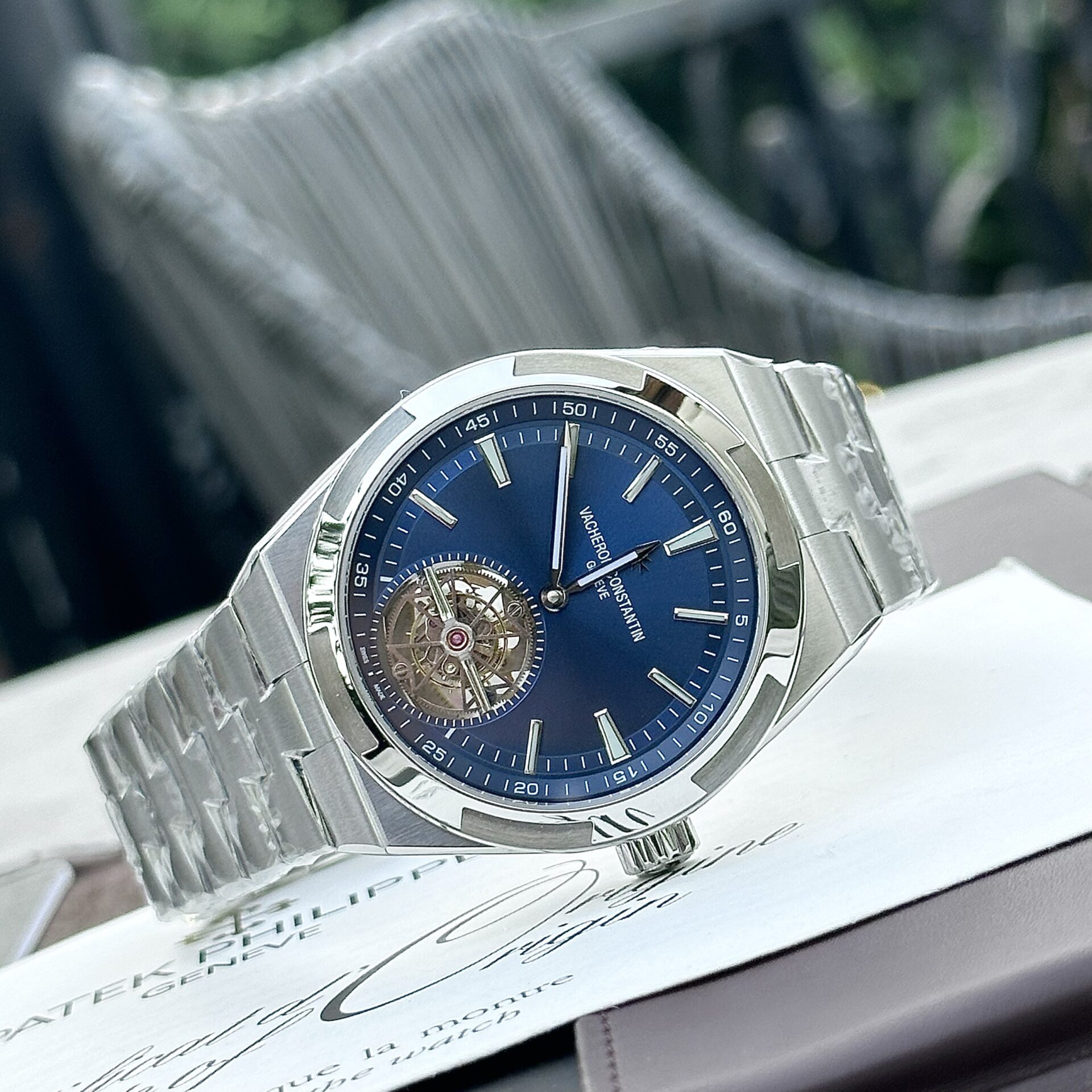 Vacheron Constantin Overseas Replica 1:1 Watch Tourbillon 6000v BBR 42.5mm - Top club