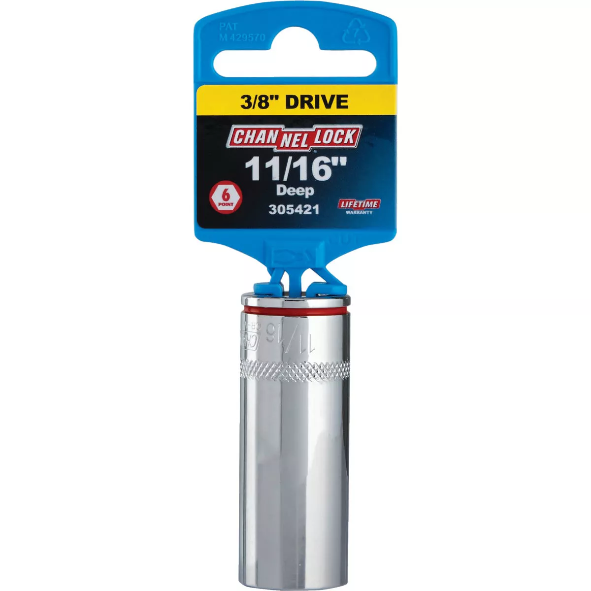 Channellock 3/8 In. Drive 11/16 In. 6-Point Deep Standard Socket