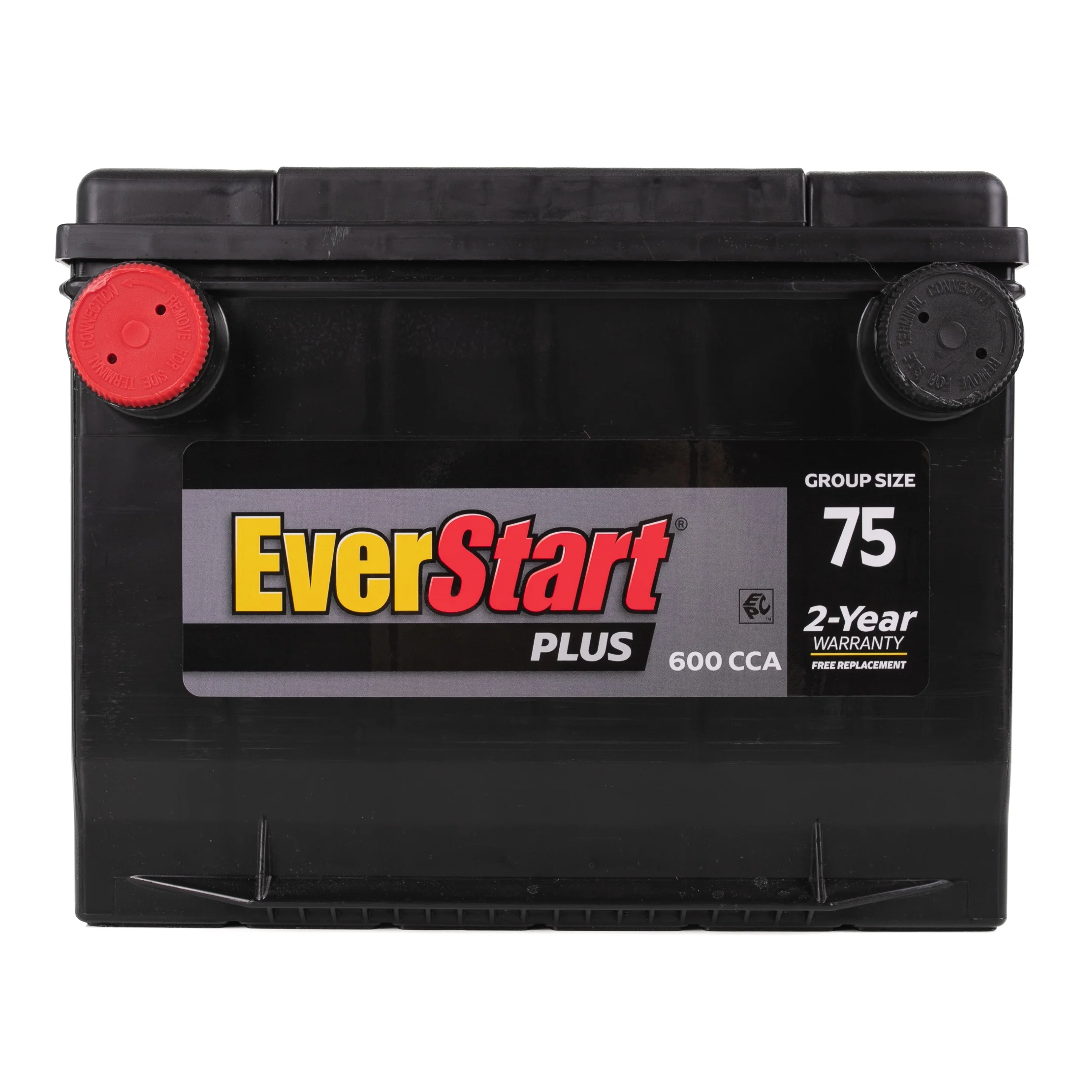 EverStart Plus Lead Acid Automotive Battery, Group Size 75 (12 Volt/600 CCA) - Image 2